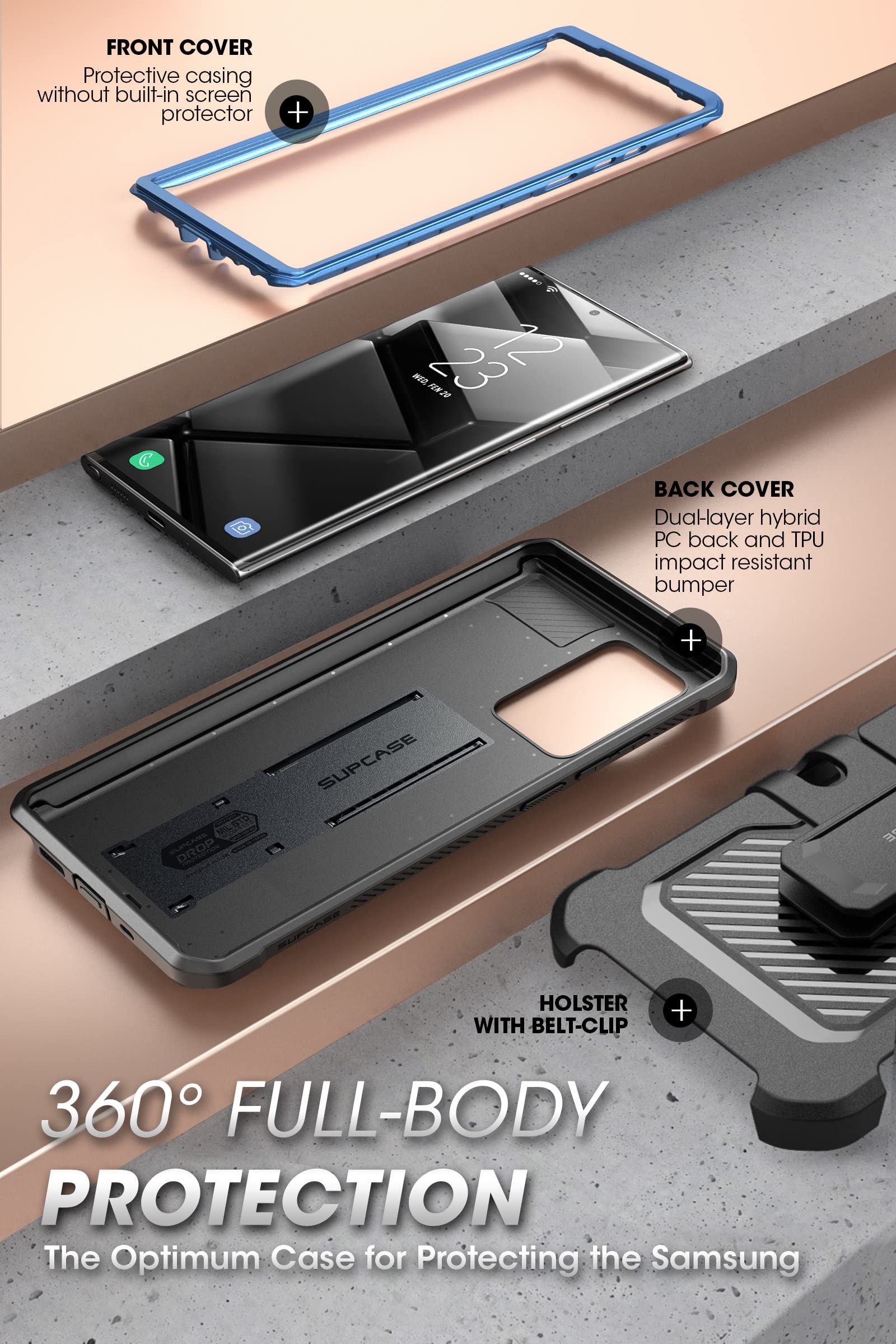 Foto 5 pulgar | Funda Supcase Unicorn Beetle Pro Para Samsung Galaxy Note 20 Ultra - Venta Internacional.