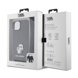 Foto 7 | Funda Karl Safiano Crossbody Logo Metálico Para Iphone 13