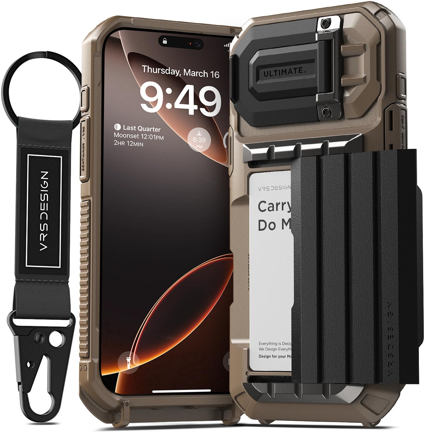 Foto 2 pulgar | Funda Tipo Cartera Vrs Design Damda Glide Ultimate Para Iphone 16 Pro Max - Venta Internacional.