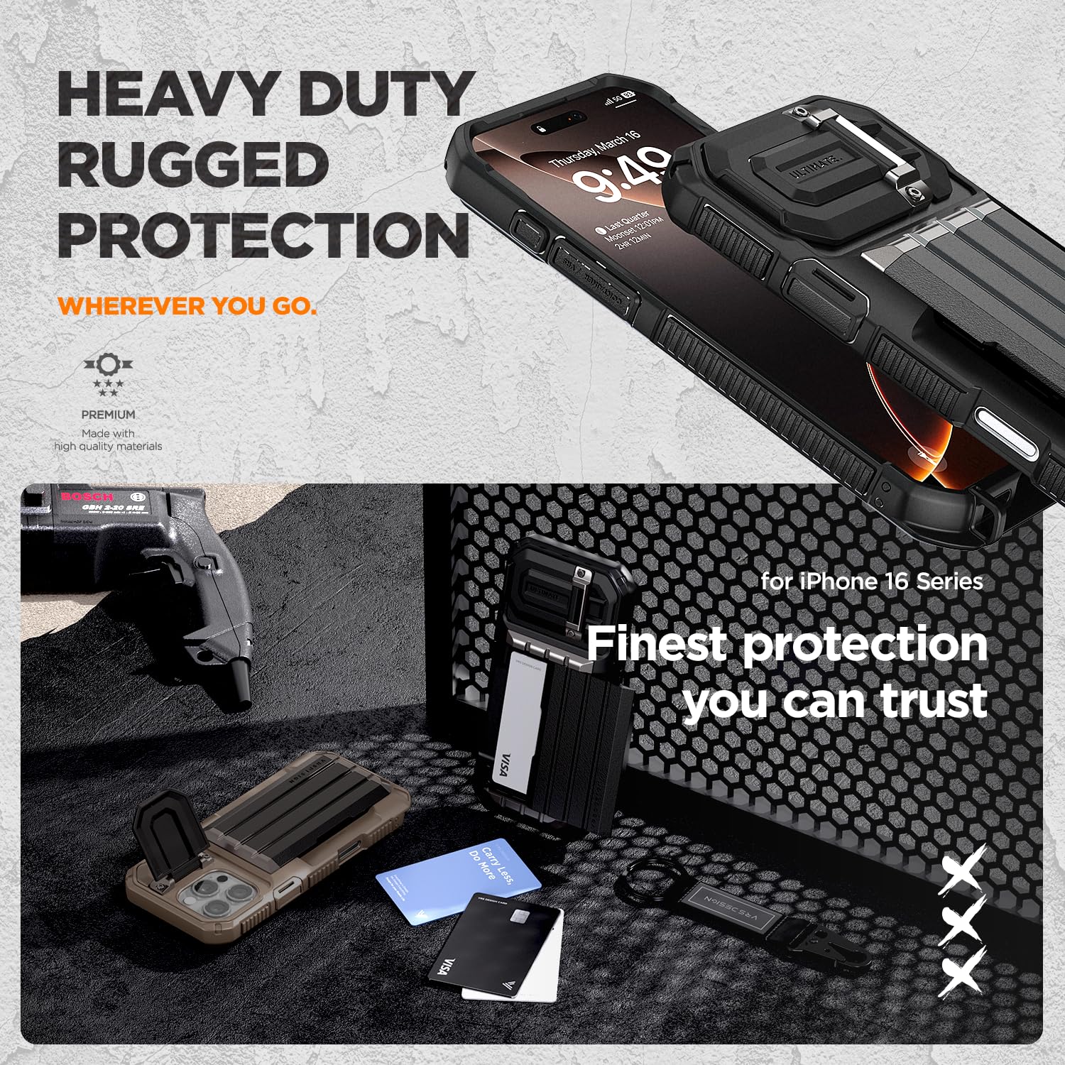 Foto 3 | Funda Tipo Cartera Vrs Design Damda Glide Ultimate Para Iphone 16 Pro Max - Venta Internacional.