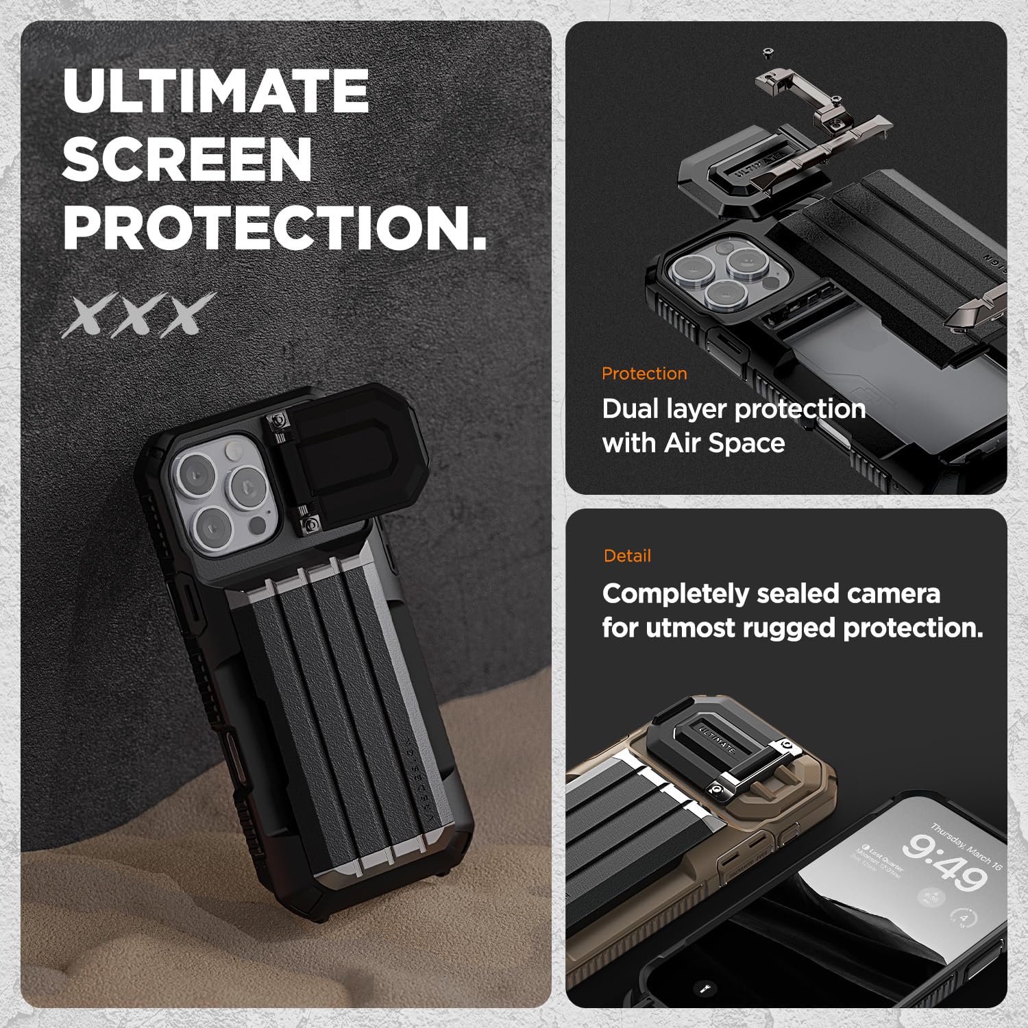 Foto 6 pulgar | Funda Tipo Cartera Vrs Design Damda Glide Ultimate Para Iphone 16 Pro Max - Venta Internacional.