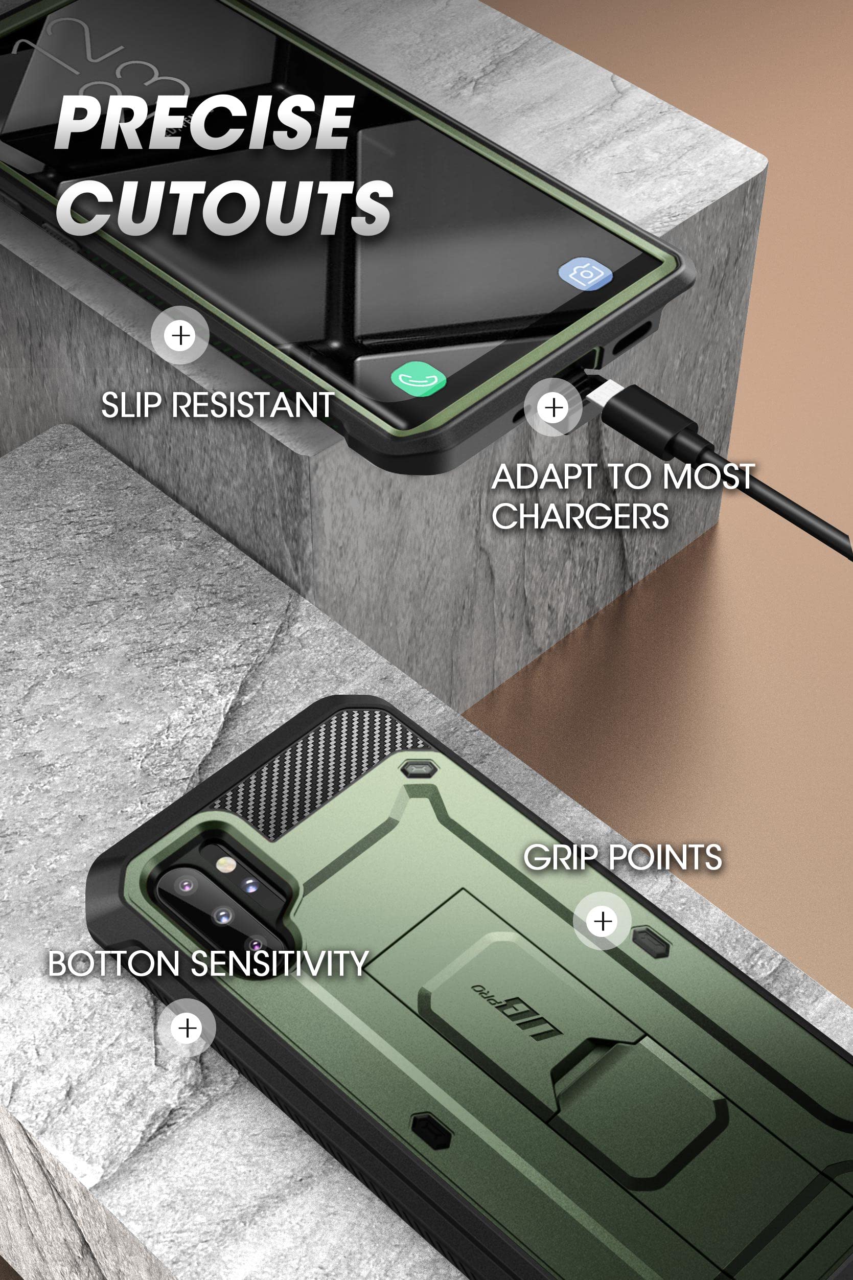 Foto 8 pulgar | Funda De Teléfono Supcase Unicorn Beetle Pro Para Samsung Galaxy Note 10 Plus/note 10 Plus 5g - Venta Internacional.