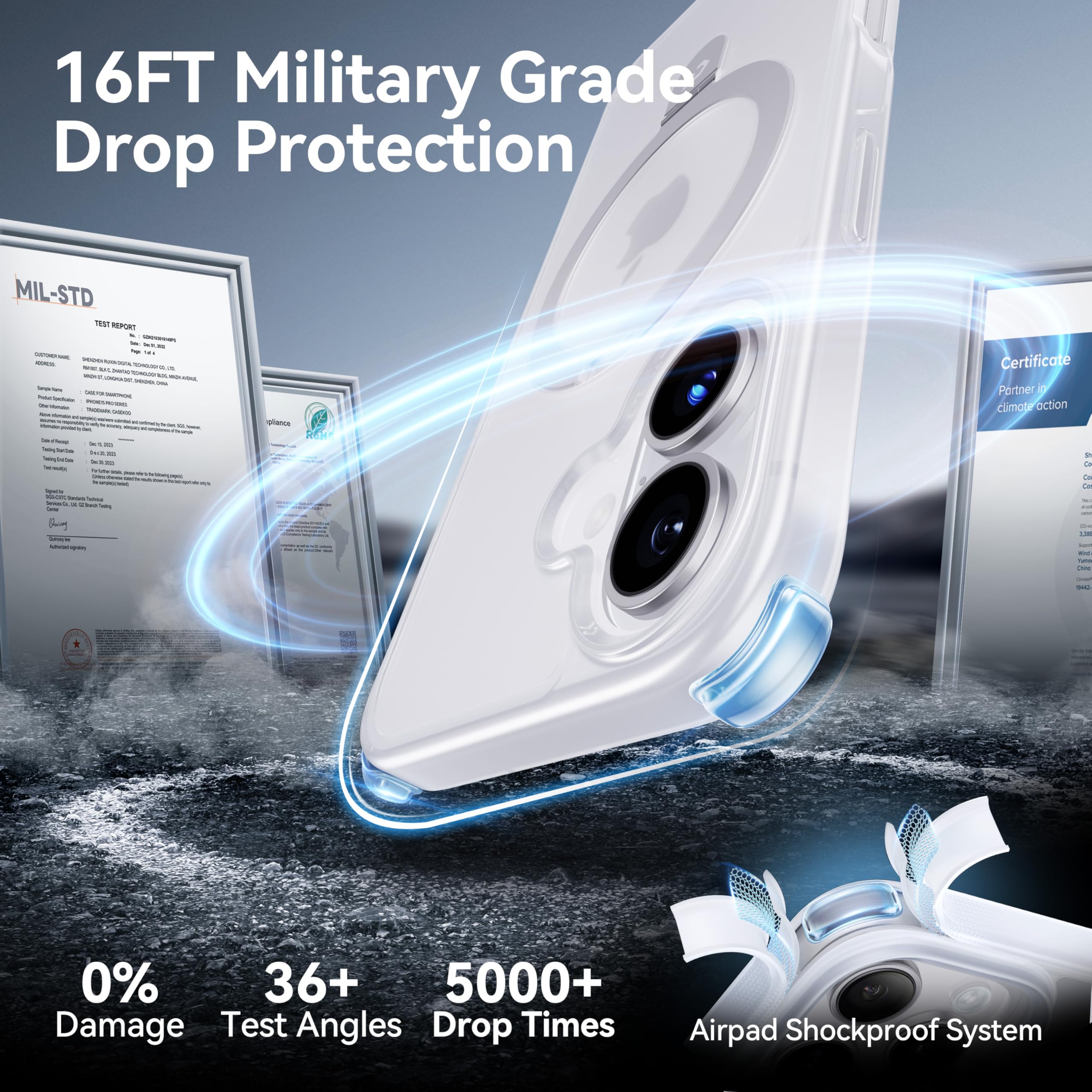 Foto 5 | Funda Casekoo Diseñada Para Iphone 16 Con Soporte Magnético - Venta Internacional.