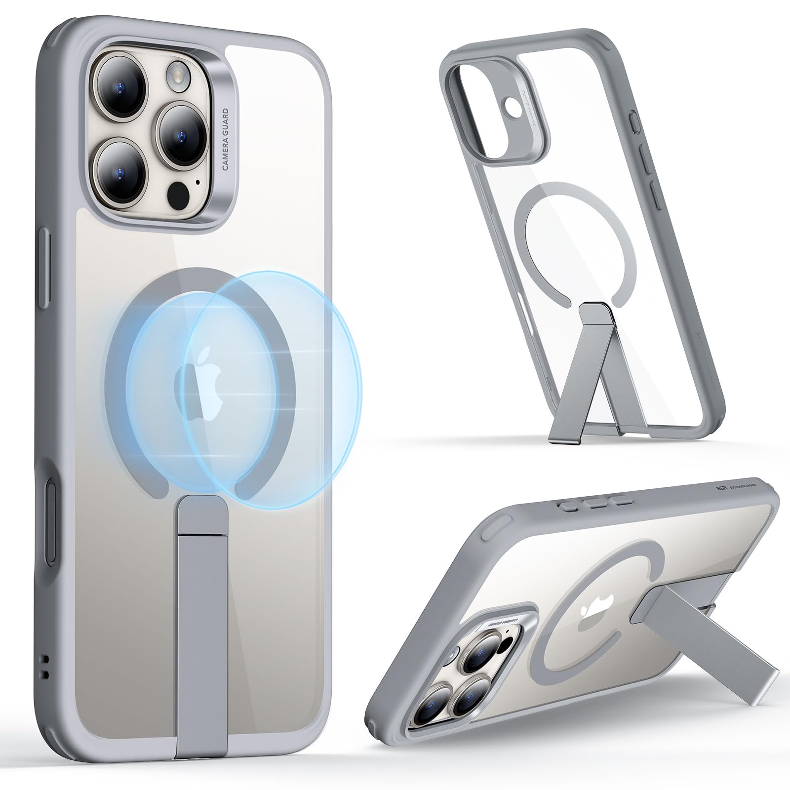 Foto 1 | Funda De Teléfono Esr Para Iphone 16 Pro Con Soporte Magsafe Clear Grey - Venta Internacional.