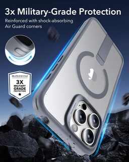 Foto 5 | Funda De Teléfono Esr Para Iphone 16 Pro Con Soporte Magsafe Clear Grey - Venta Internacional.