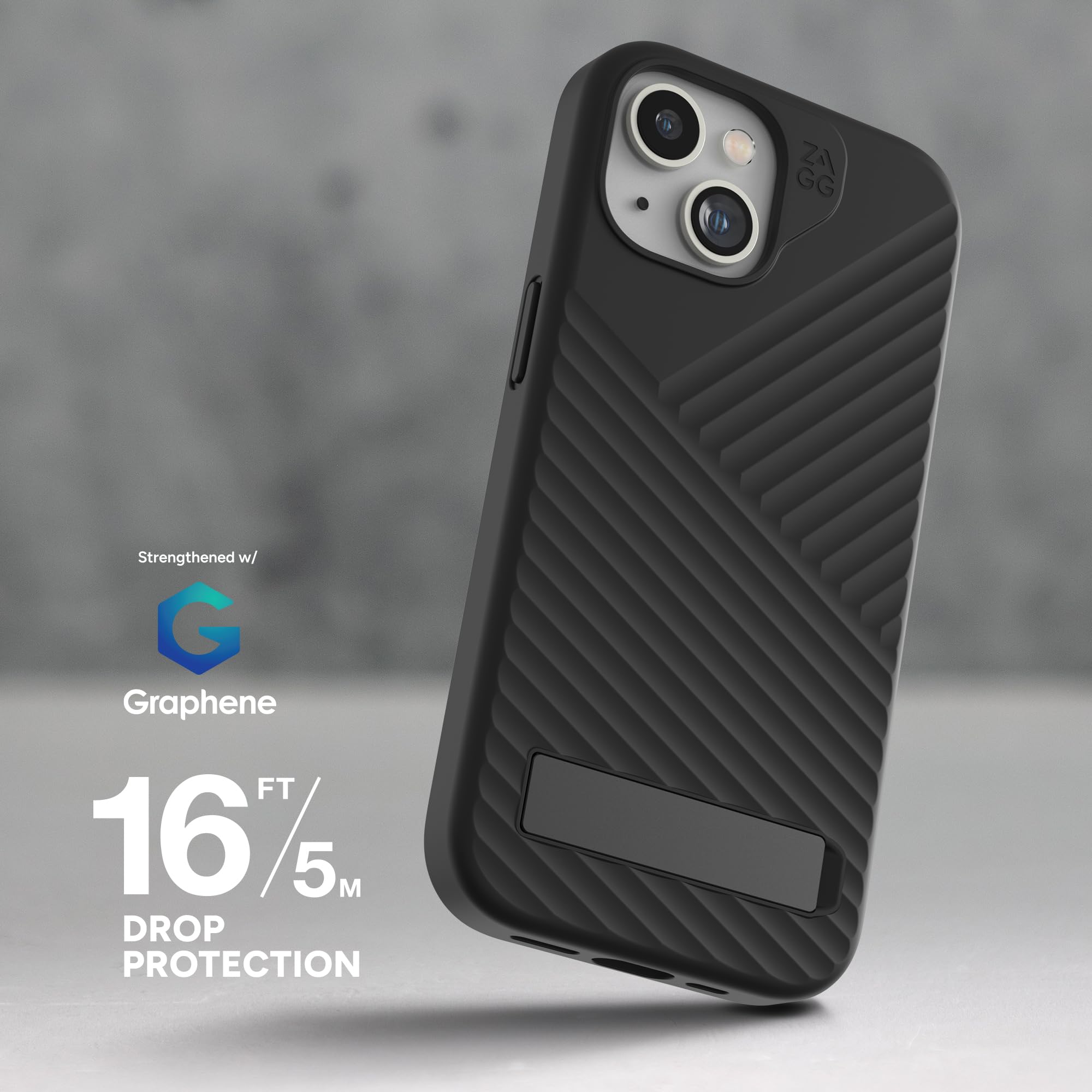 Foto 6 pulgar | Funda De Teléfono Zagg Denali Snap Para Iphone 15/14/13 Con Soporte - Venta Internacional.