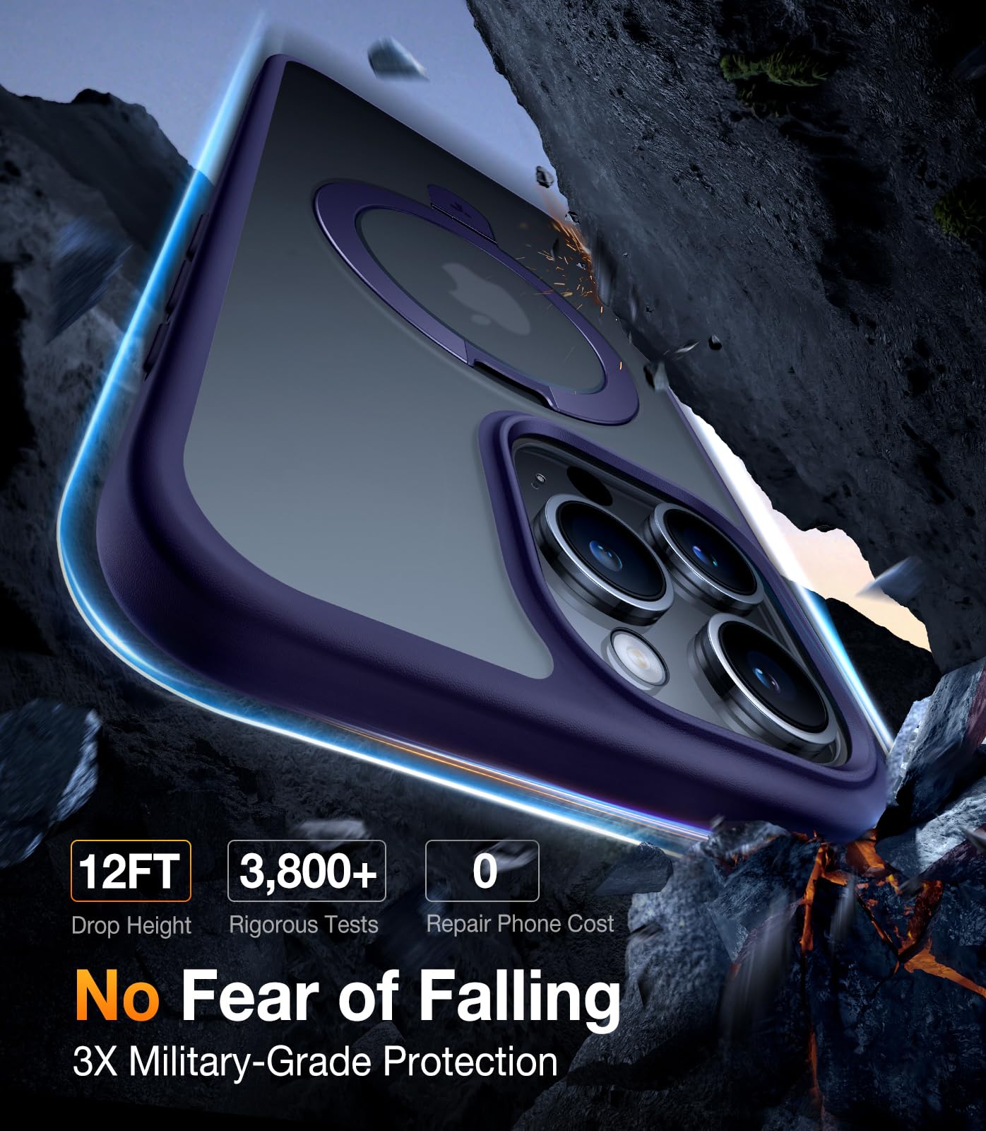 Foto 6 | Funda De Teléfono Torras Ultra Magnetic Ostand Para Iphone 15 Pro - Venta Internacional.