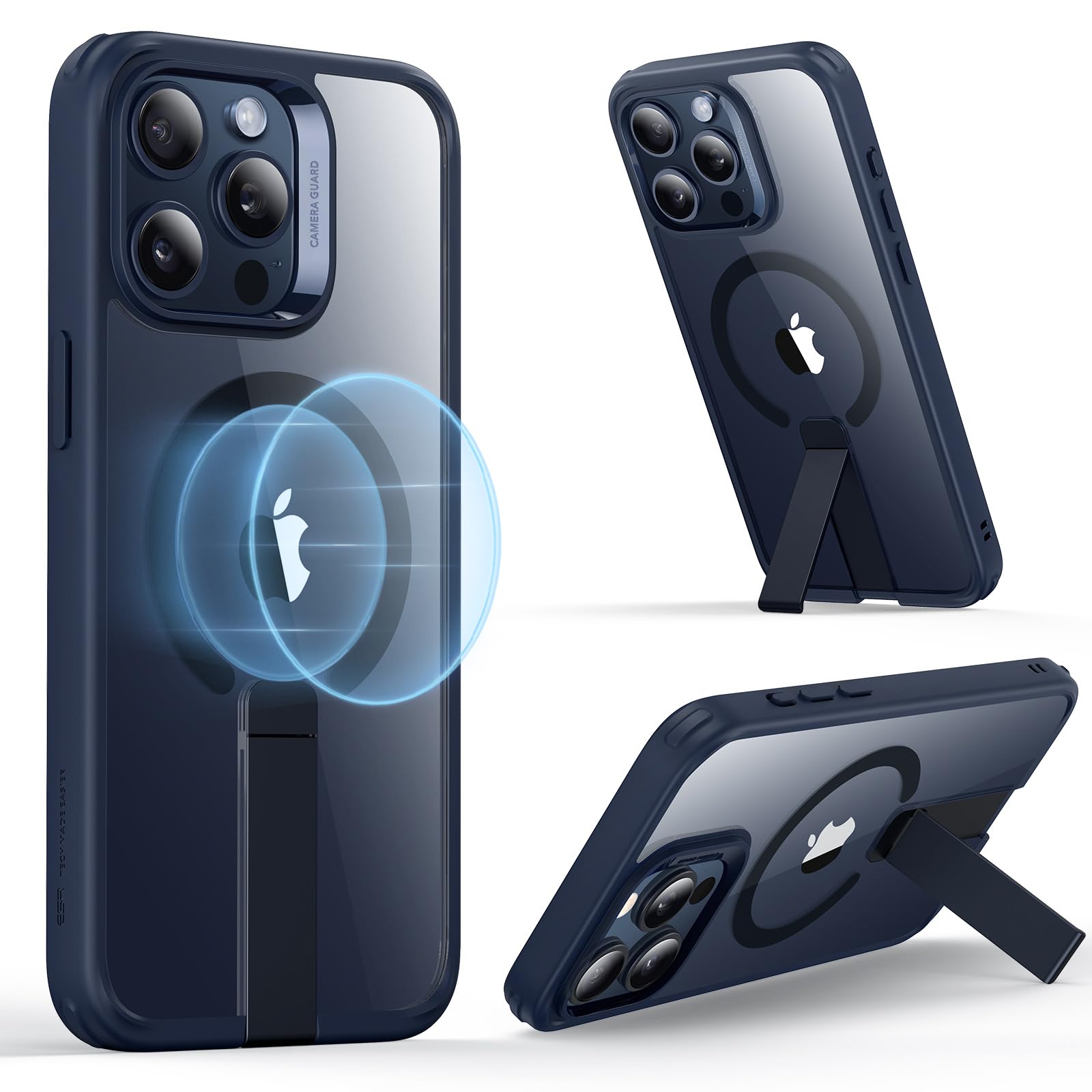 Foto 2 pulgar | Funda De Teléfono Esr Para Iphone 15 Pro Con Magsafe, Soporte Transparente - Venta Internacional.