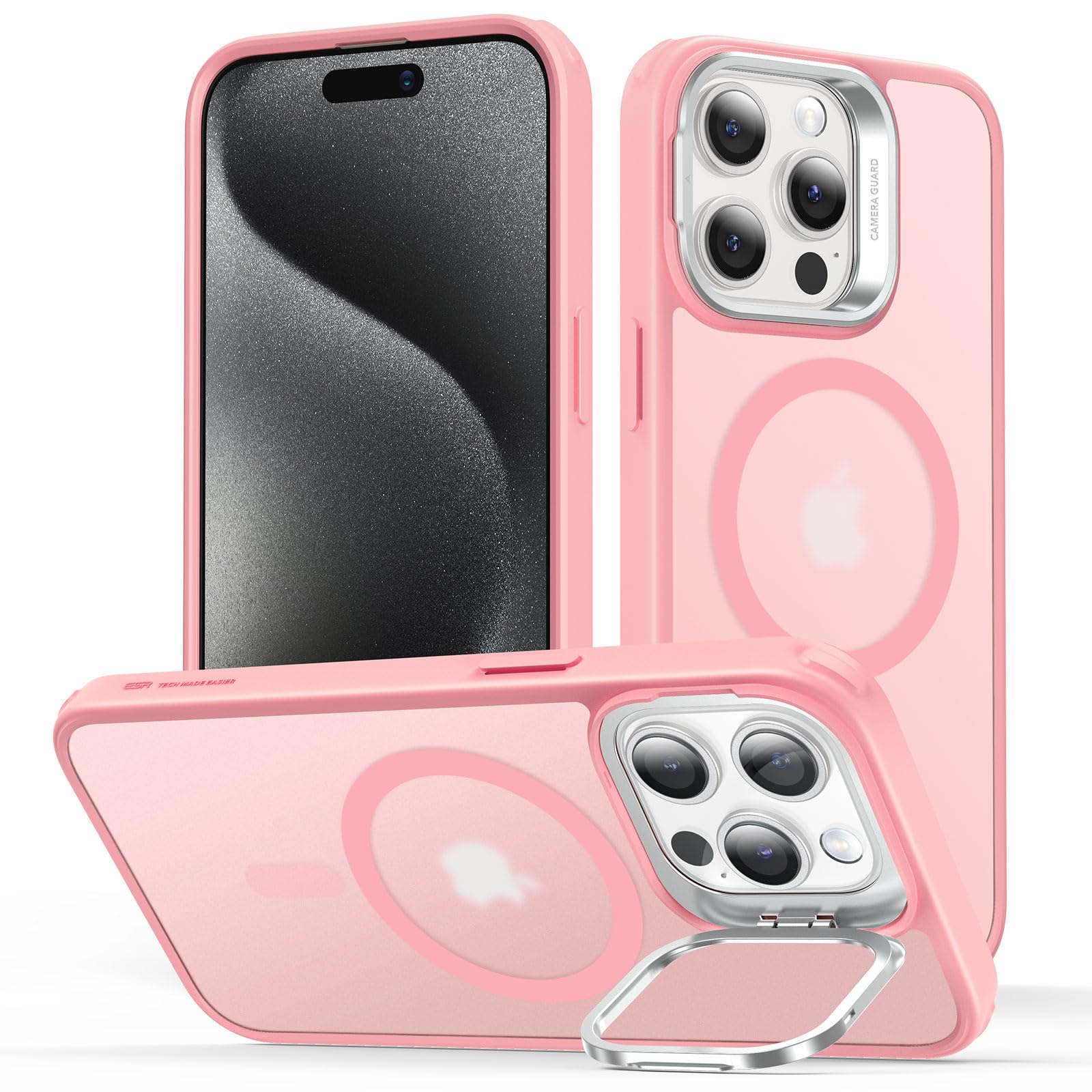 Foto 2 pulgar | Funda De Teléfono Esr Para Iphone 15 Pro Max Con Magsafe Frosted Pink - Venta Internacional.