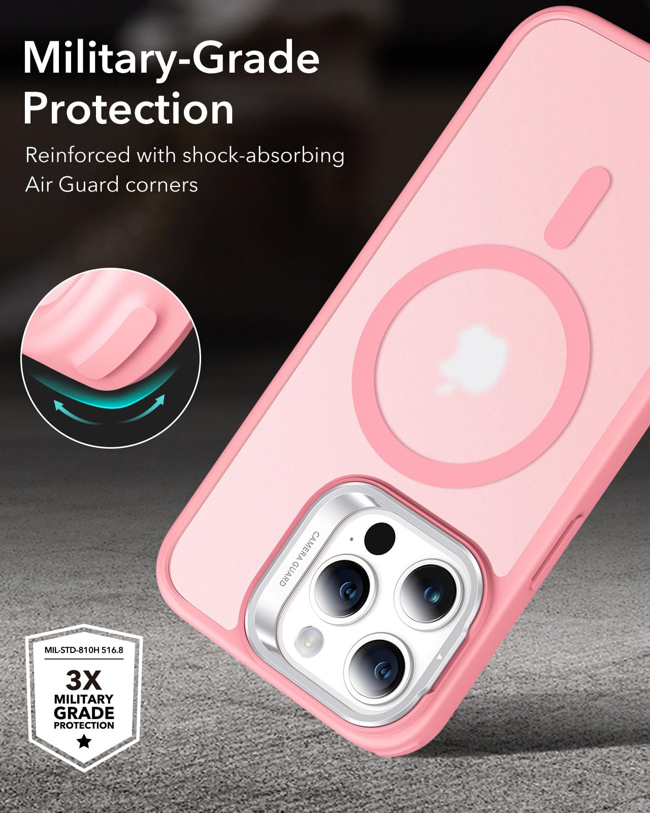 Foto 8 pulgar | Funda De Teléfono Esr Para Iphone 15 Pro Max Con Magsafe Frosted Pink - Venta Internacional.