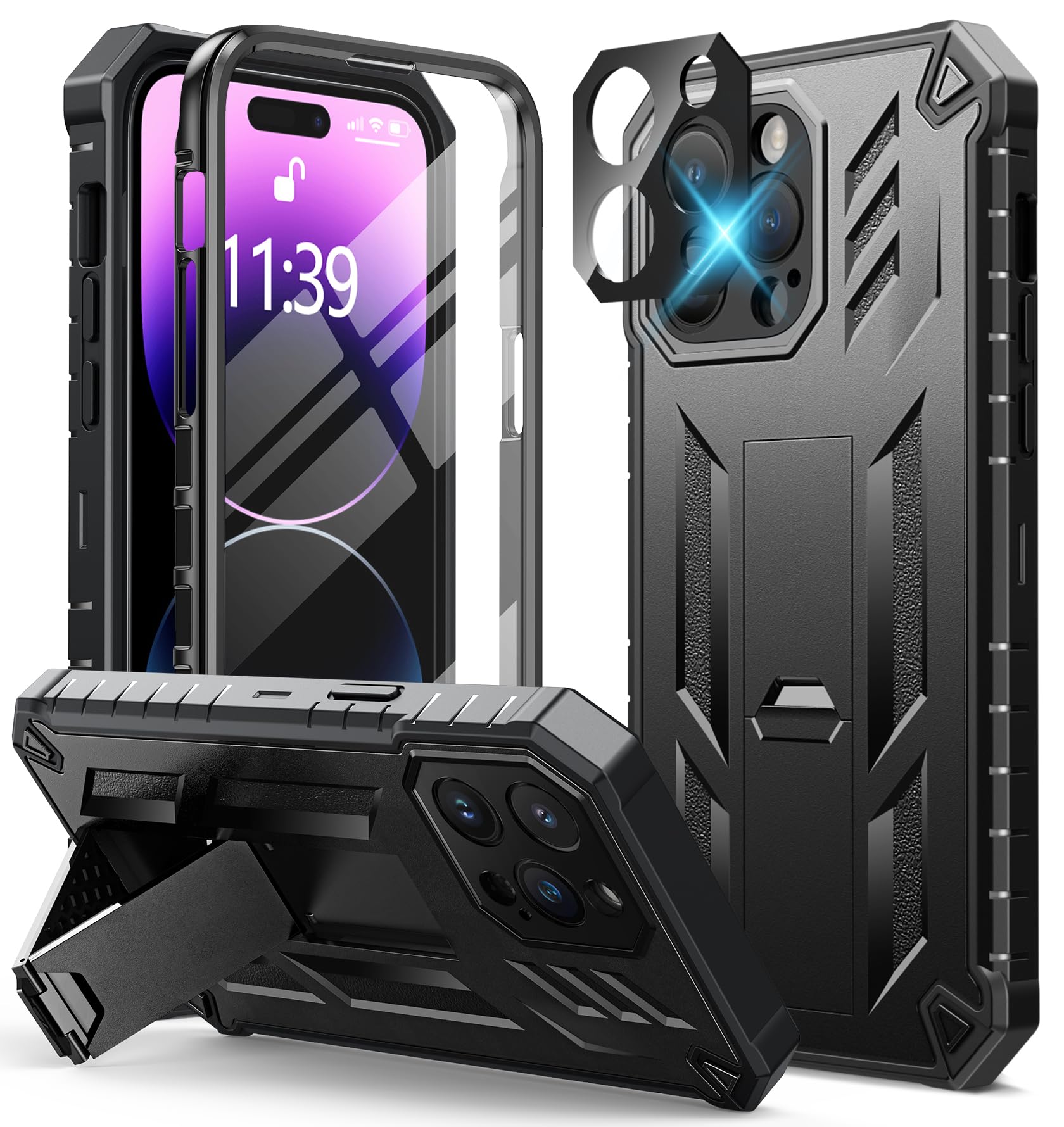 Foto 2 pulgar | Funda De Teléfono Fntcase Military Grade Rugged Para Iphone 14 Pro M - Venta Internacional.