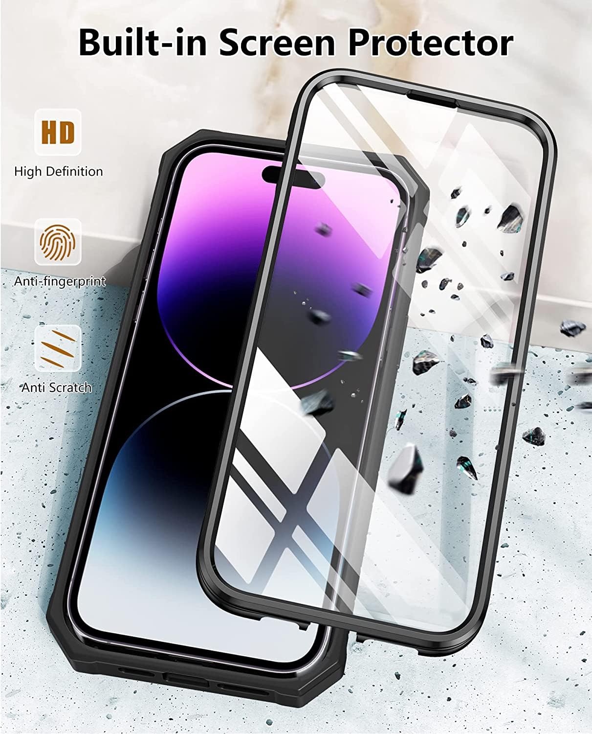 Foto 5 pulgar | Funda De Teléfono Fntcase Military Grade Rugged Para Iphone 14 Pro M - Venta Internacional.