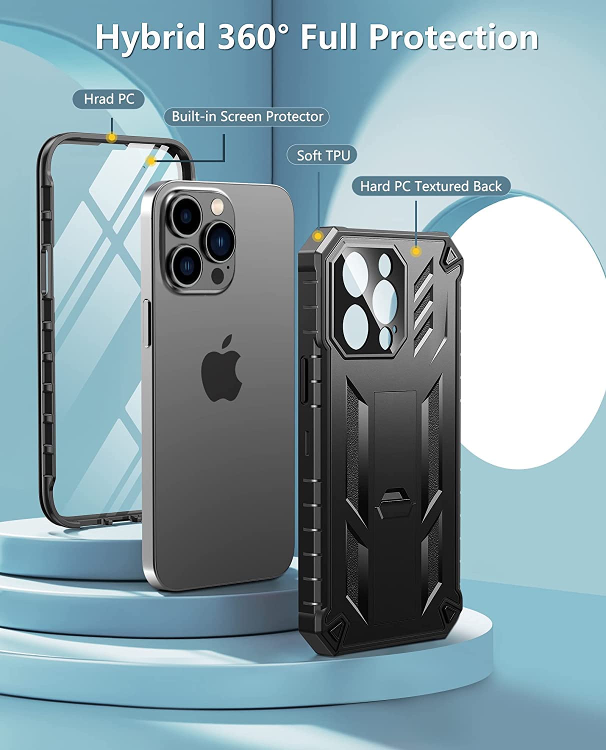 Foto 7 pulgar | Funda De Teléfono Fntcase Military Grade Rugged Para Iphone 14 Pro M - Venta Internacional.