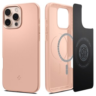 Foto 1 | Funda Spigen Thin Fit Magfit Para Iphone 16 Pro Max Rose Titanium - Venta Internacional.