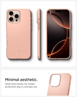 Foto 3 | Funda Spigen Thin Fit Magfit Para Iphone 16 Pro Max Rose Titanium - Venta Internacional.