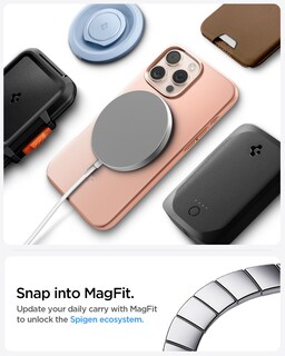 Foto 6 | Funda Spigen Thin Fit Magfit Para Iphone 16 Pro Max Rose Titanium - Venta Internacional.
