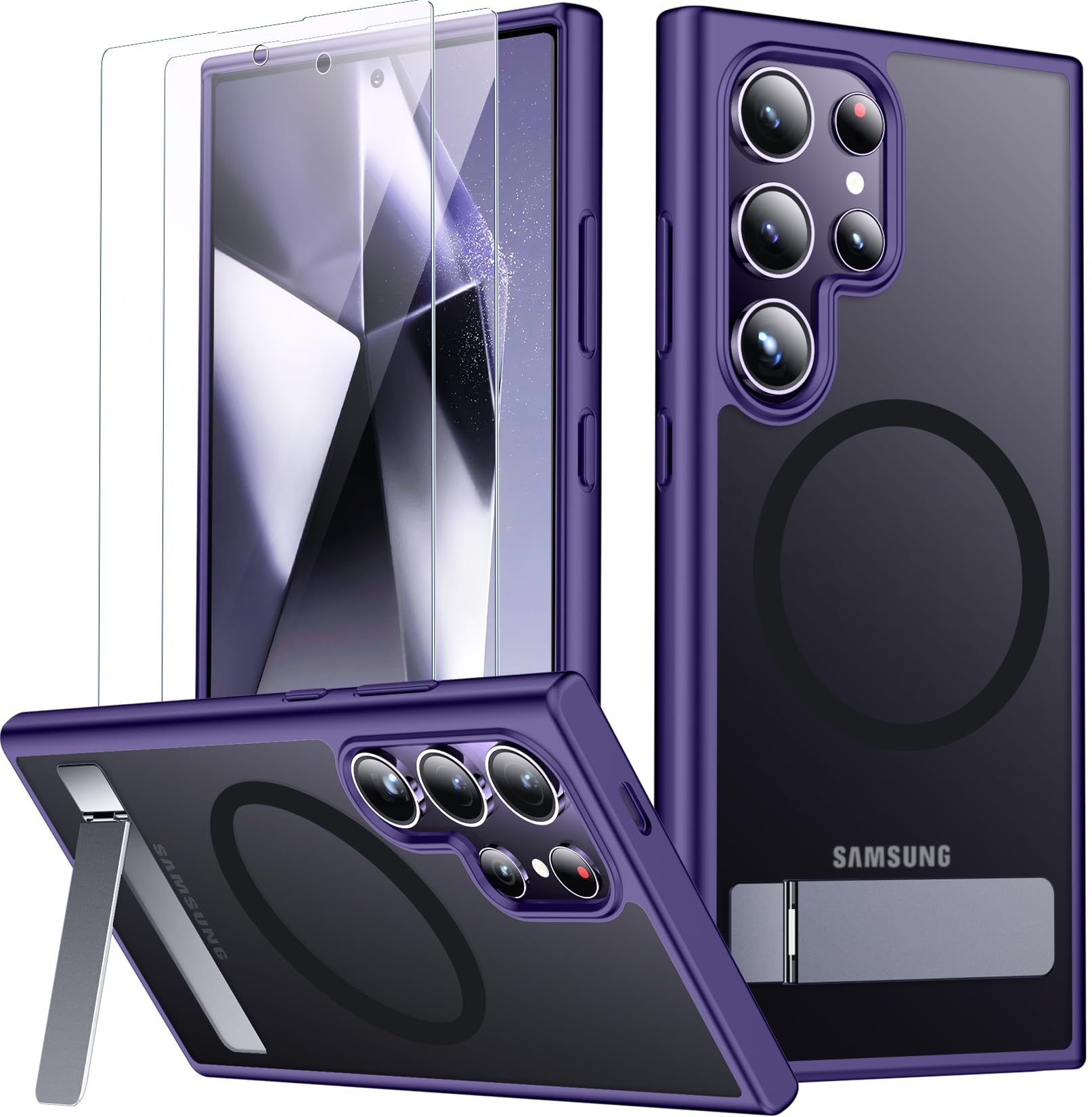 Foto 2 pulgar | Funda De Teléfono Spidercase Para Samsung Galaxy S24 Ultra Con Soporte - Venta Internacional.
