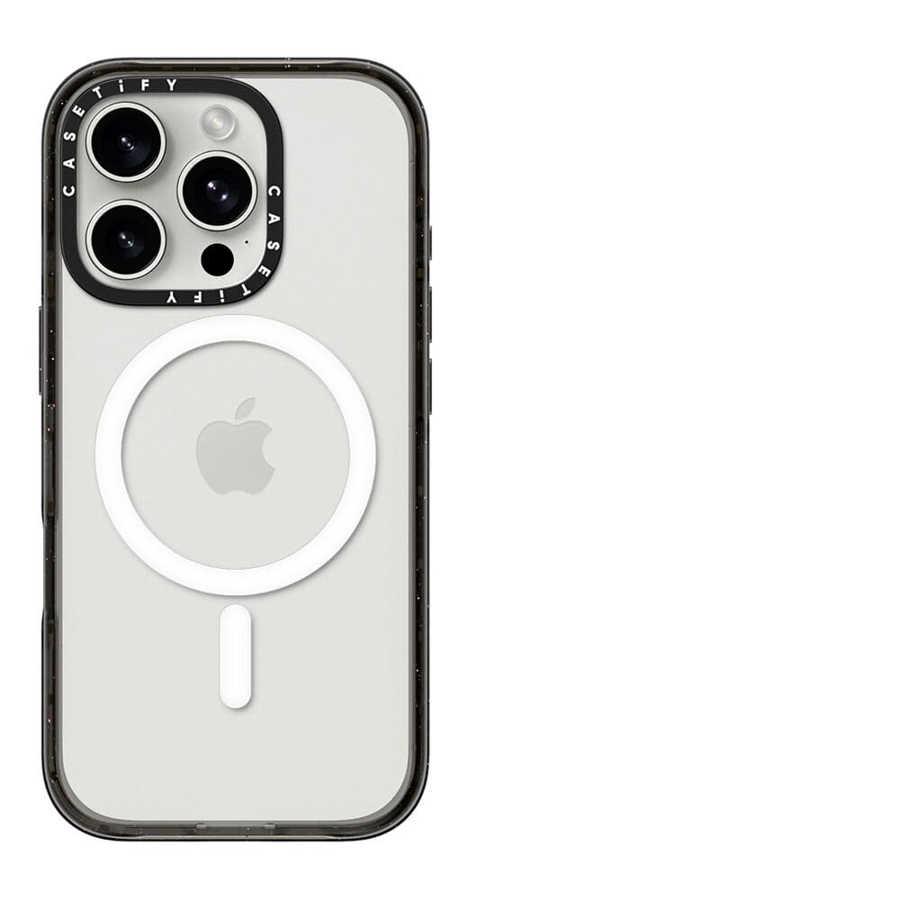 Foto 4 pulgar | Funda De Teléfono Casetify Impact Para Iphone 16 Pro, Color Negro Transparente - Venta Internacional.