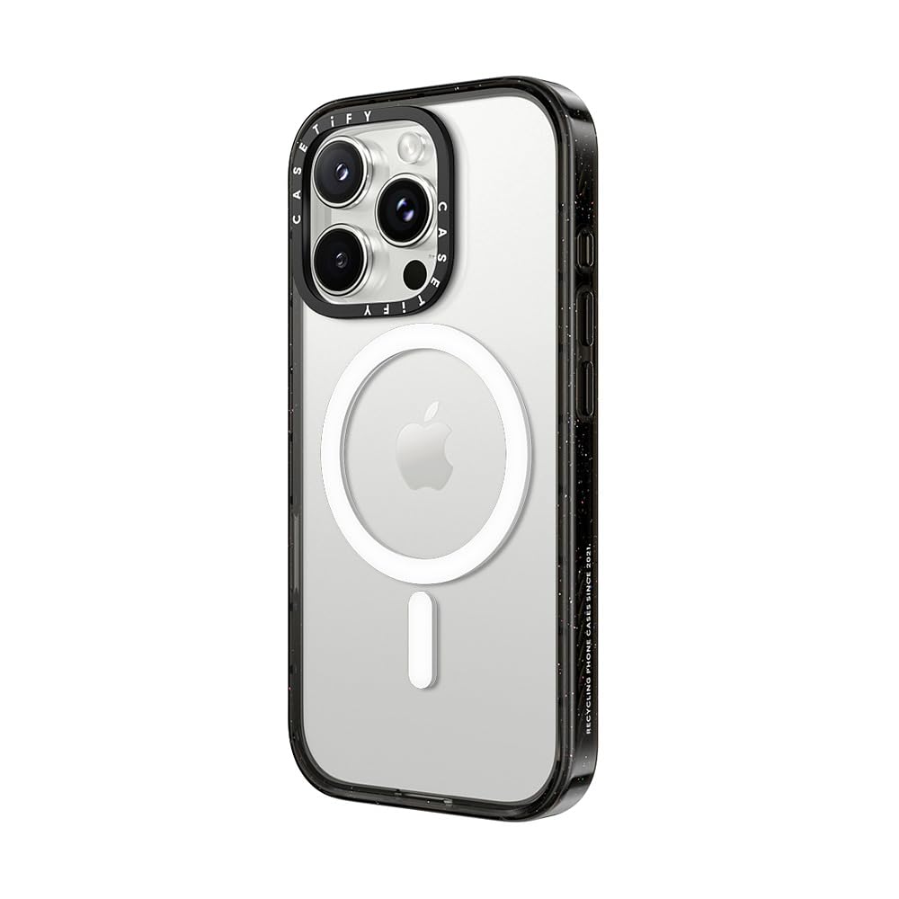 Foto 6 pulgar | Funda De Teléfono Casetify Impact Para Iphone 16 Pro, Color Negro Transparente - Venta Internacional.