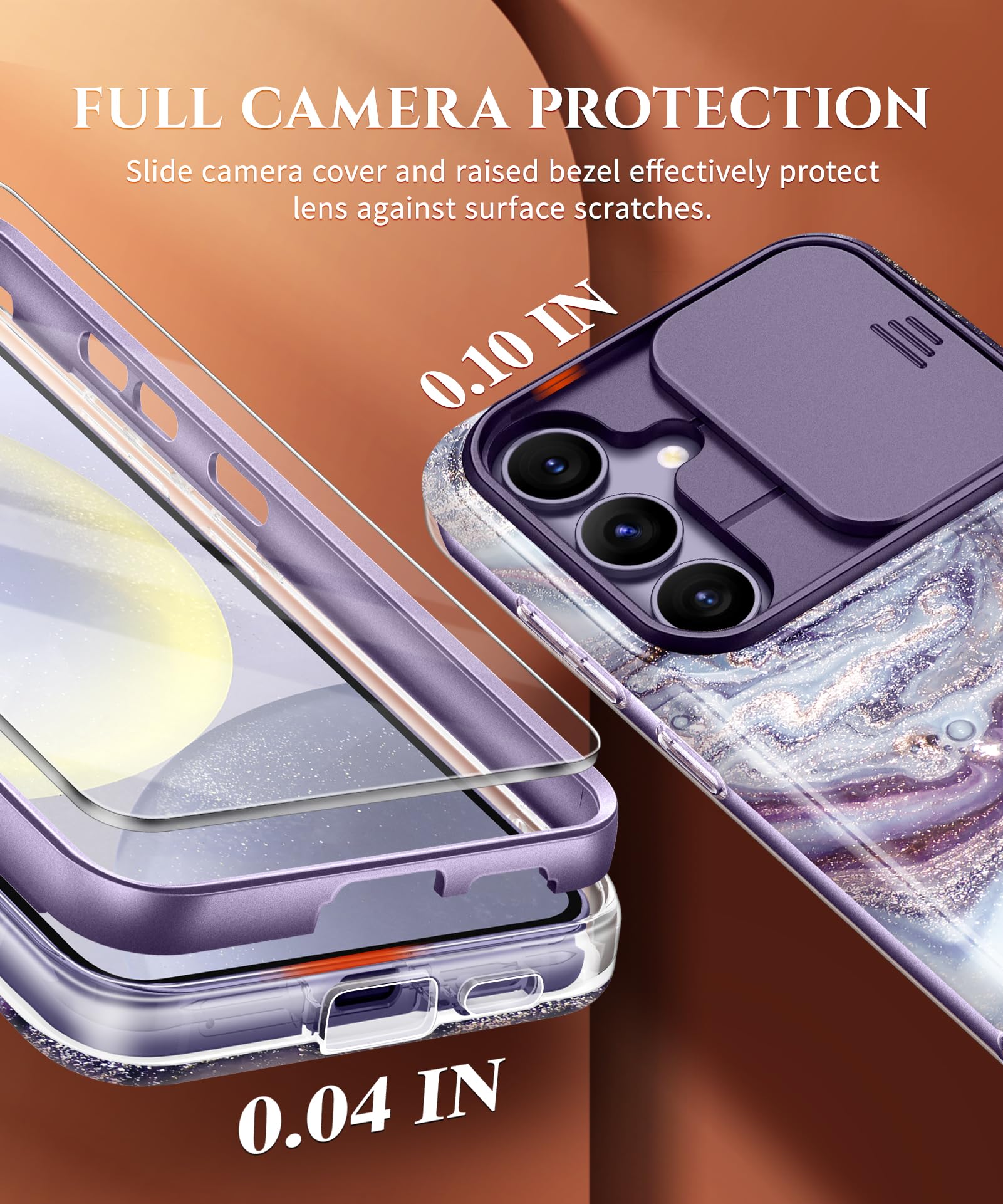 Foto 4 pulgar | Funda De Teléfono Gviewin Diseñada Para Samsung Galaxy S24+ Plus - Venta Internacional.