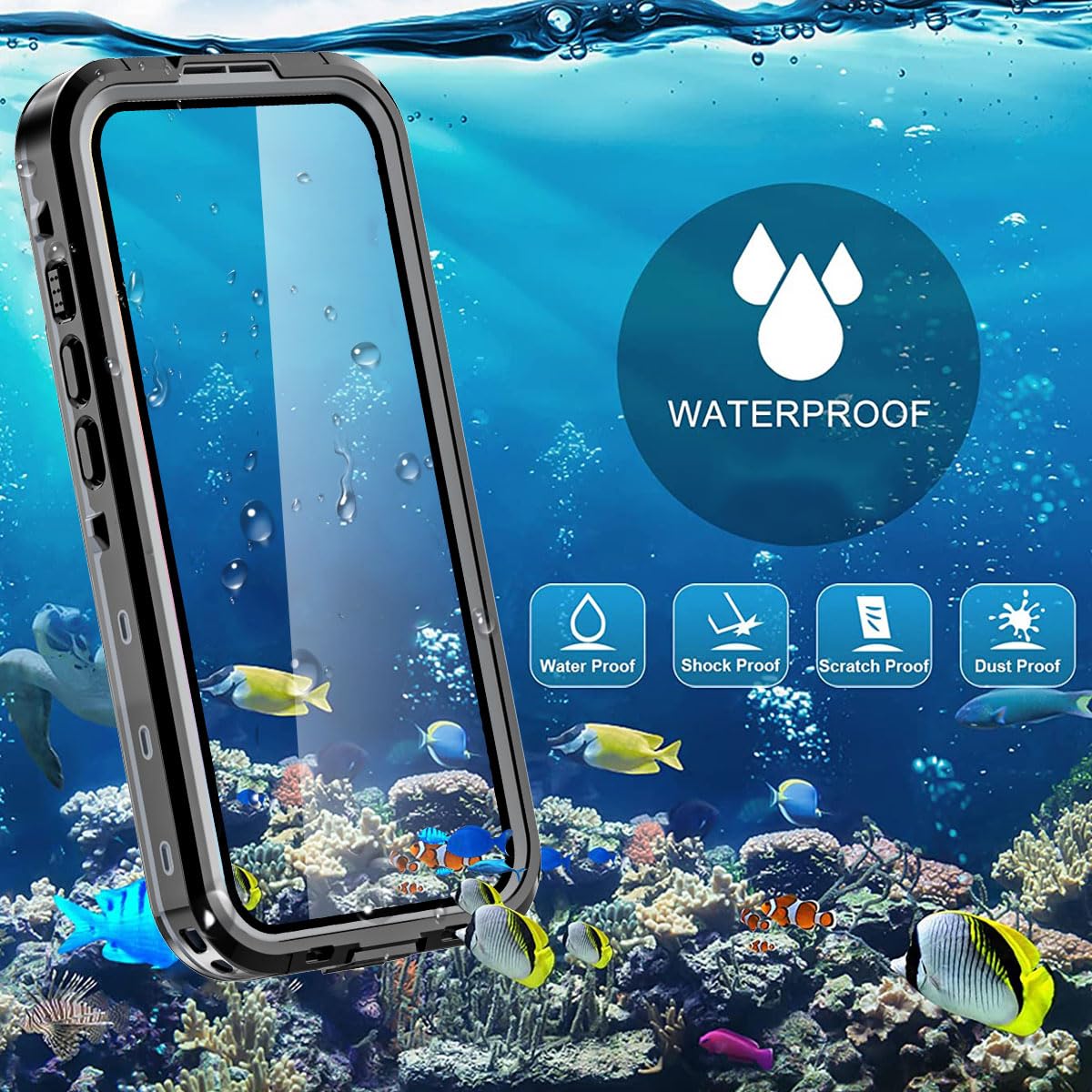 Foto 8 pulgar | Funda Impermeable Aicase Para Iphone 16 Plus (6.7) Con Magsafe - Venta Internacional.