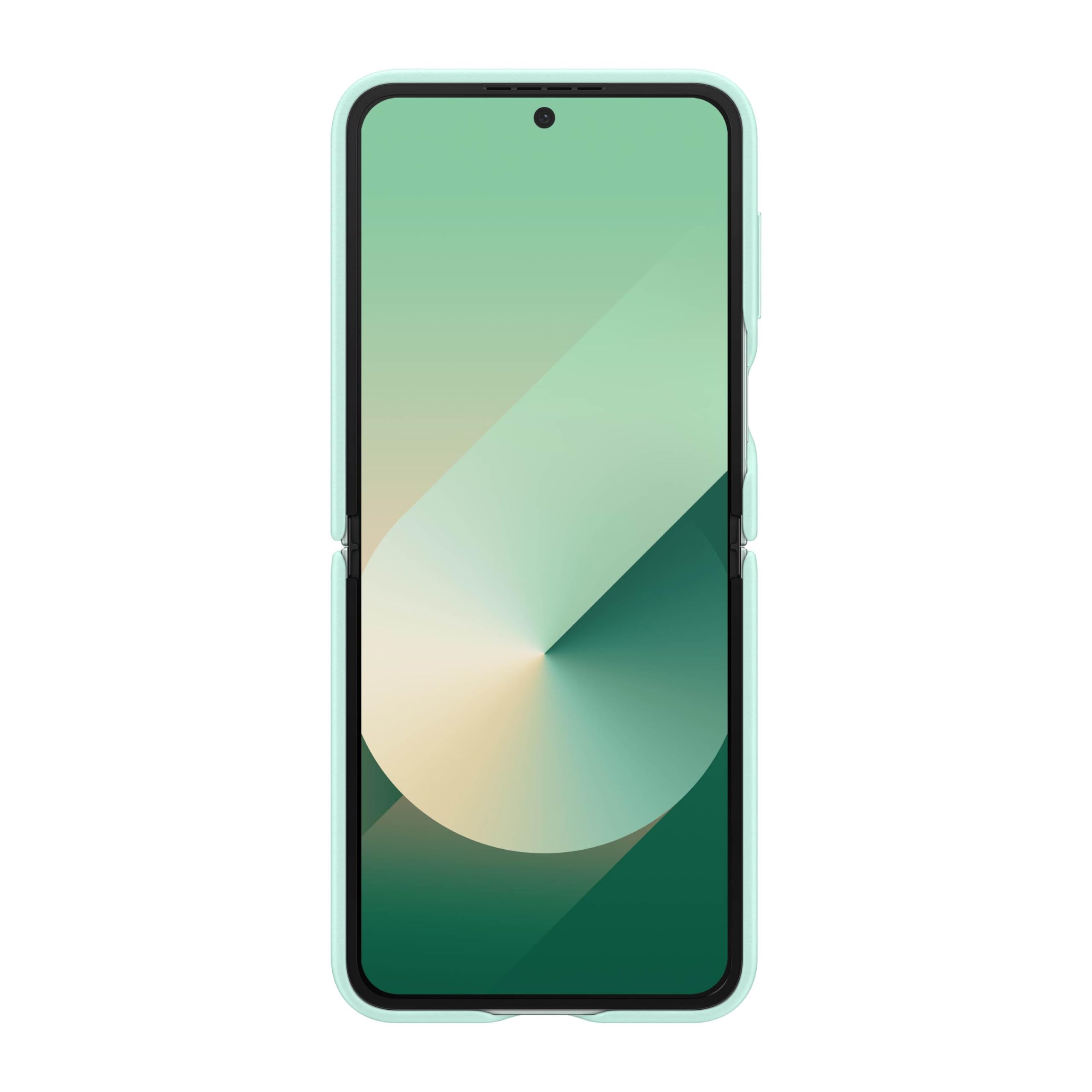 Foto 2 | Funda Para Teléfono Samsung Galaxy Z Flip 6 Kindsuit De Piel Color Menta - Venta Internacional.