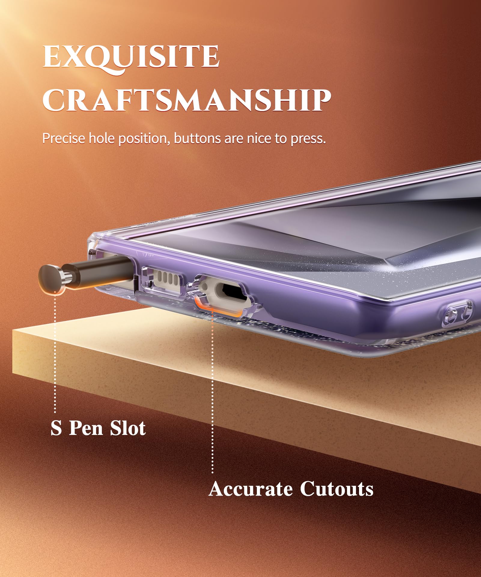 Foto 7 | Funda De Teléfono Gviewin Para Samsung Galaxy S24 Ultra 6.8 Pulgadas - Venta Internacional.