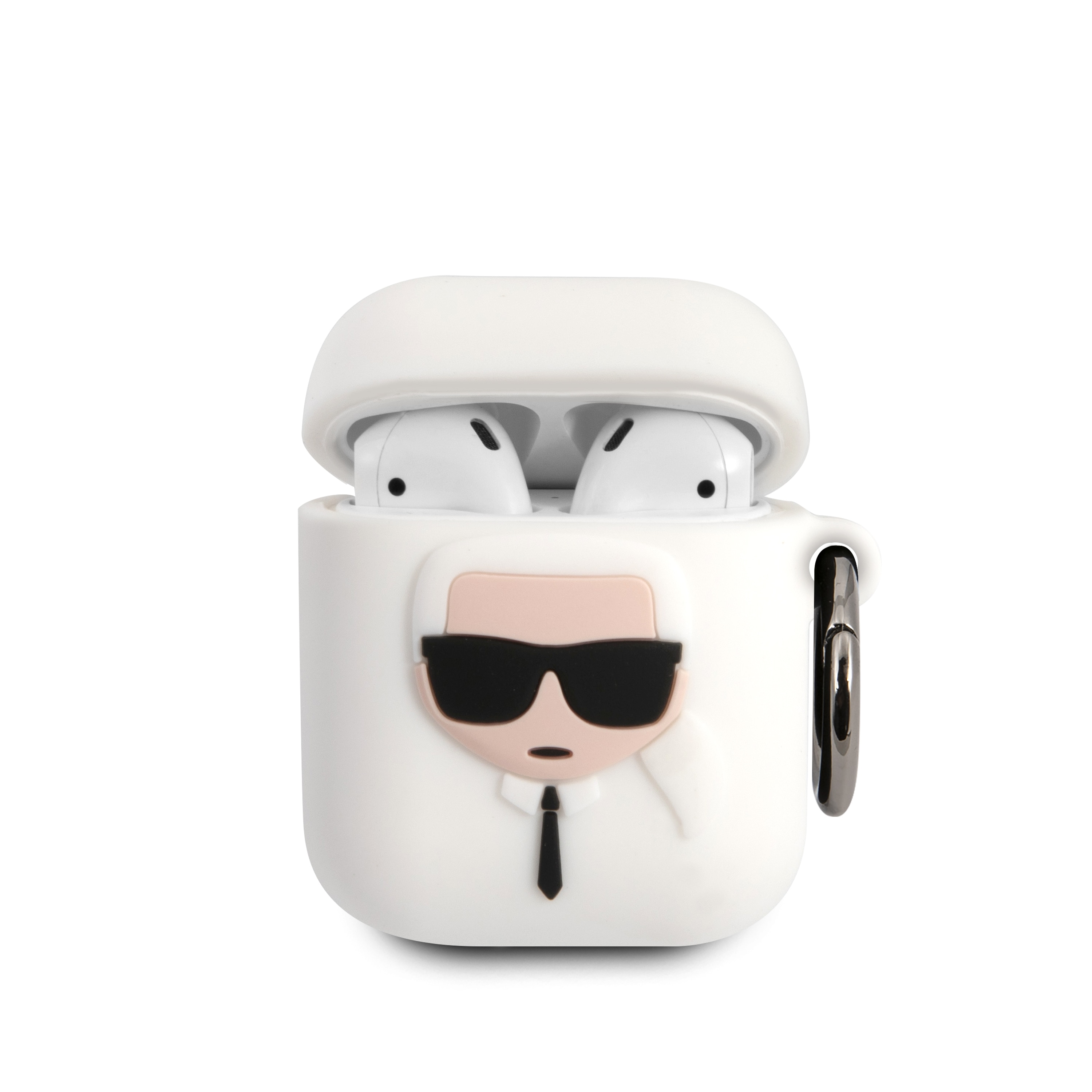 Funda Karl Lagerfeld Silicón Para Airpods 1/2 - Blanco Original $349