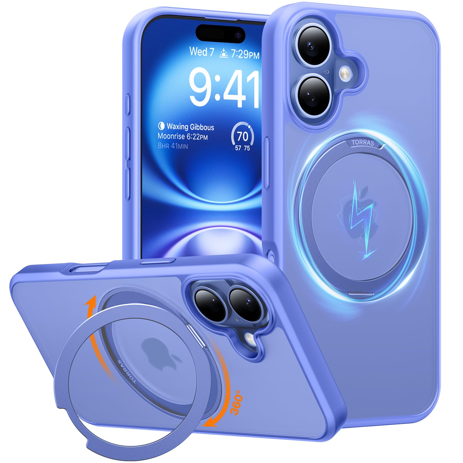 Foto 2 pulgar | Funda Para Teléfono Torras, Mejorada, Con Soporte Magnético Giratorio De 360° Para Iphone 16 - Venta Internacional.