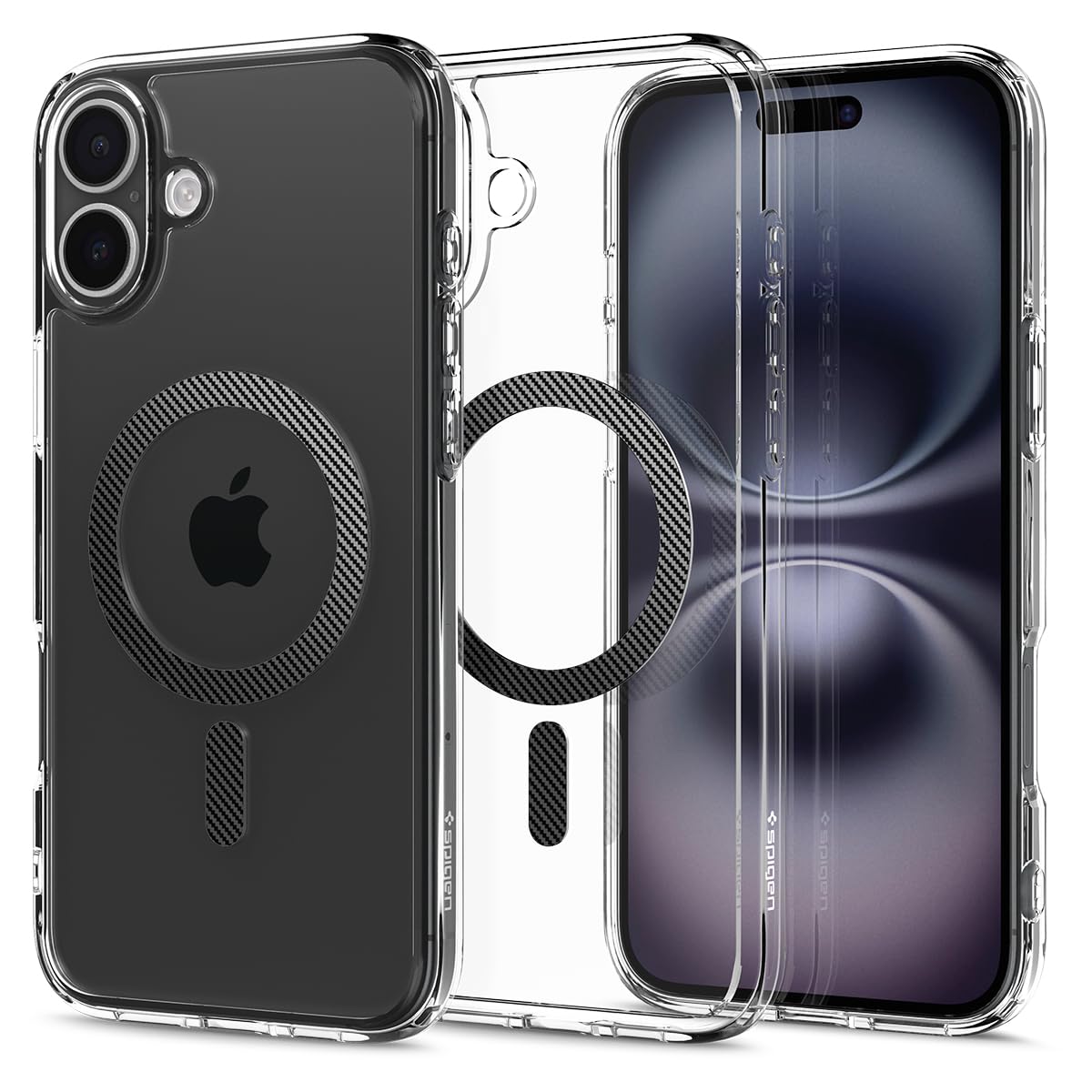Foto 2 pulgar | Funda Spigen Ultra Hybrid Magfit Para Iphone 16 Plus De Fibra De Carbono - Venta Internacional.