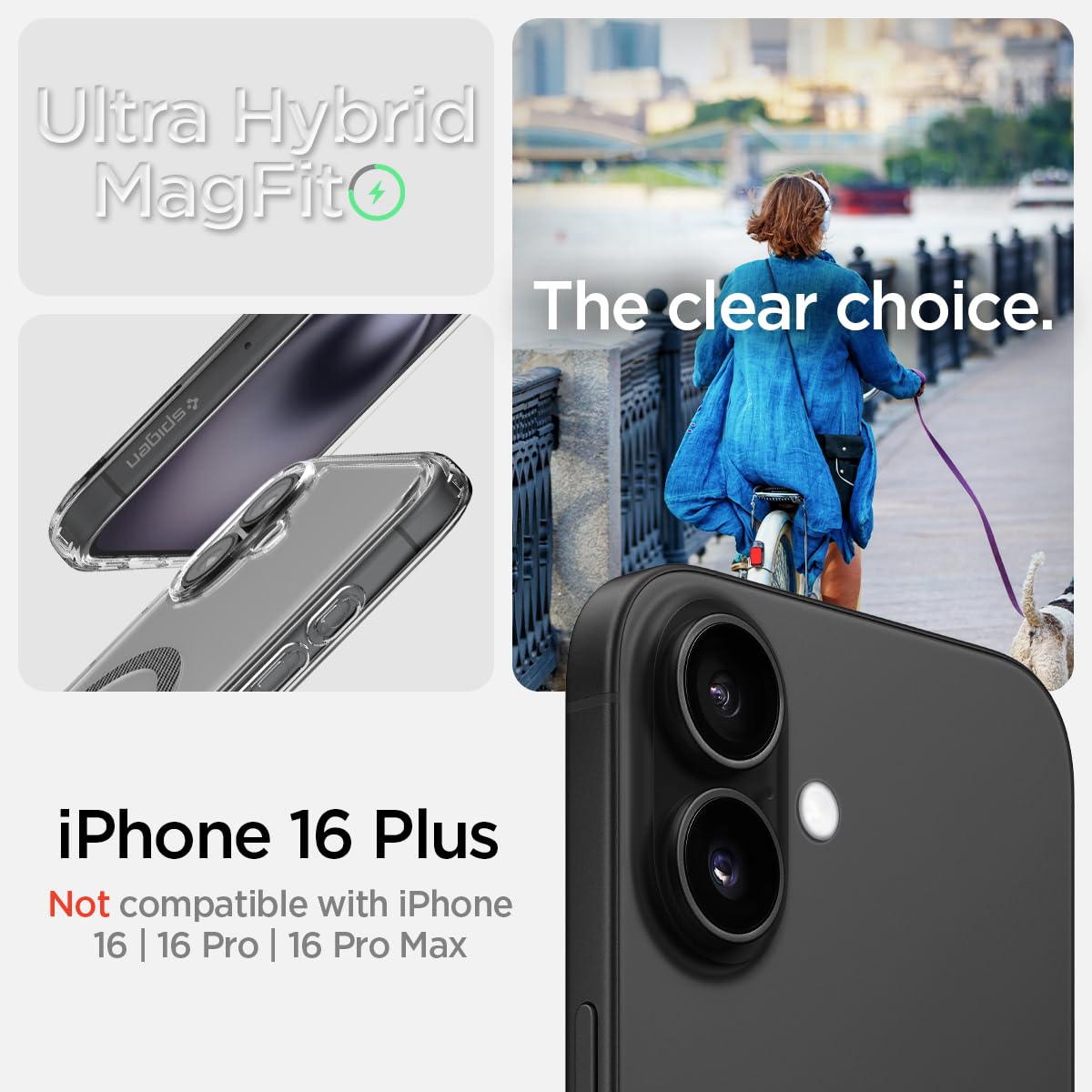Foto 3 pulgar | Funda Spigen Ultra Hybrid Magfit Para Iphone 16 Plus De Fibra De Carbono - Venta Internacional.