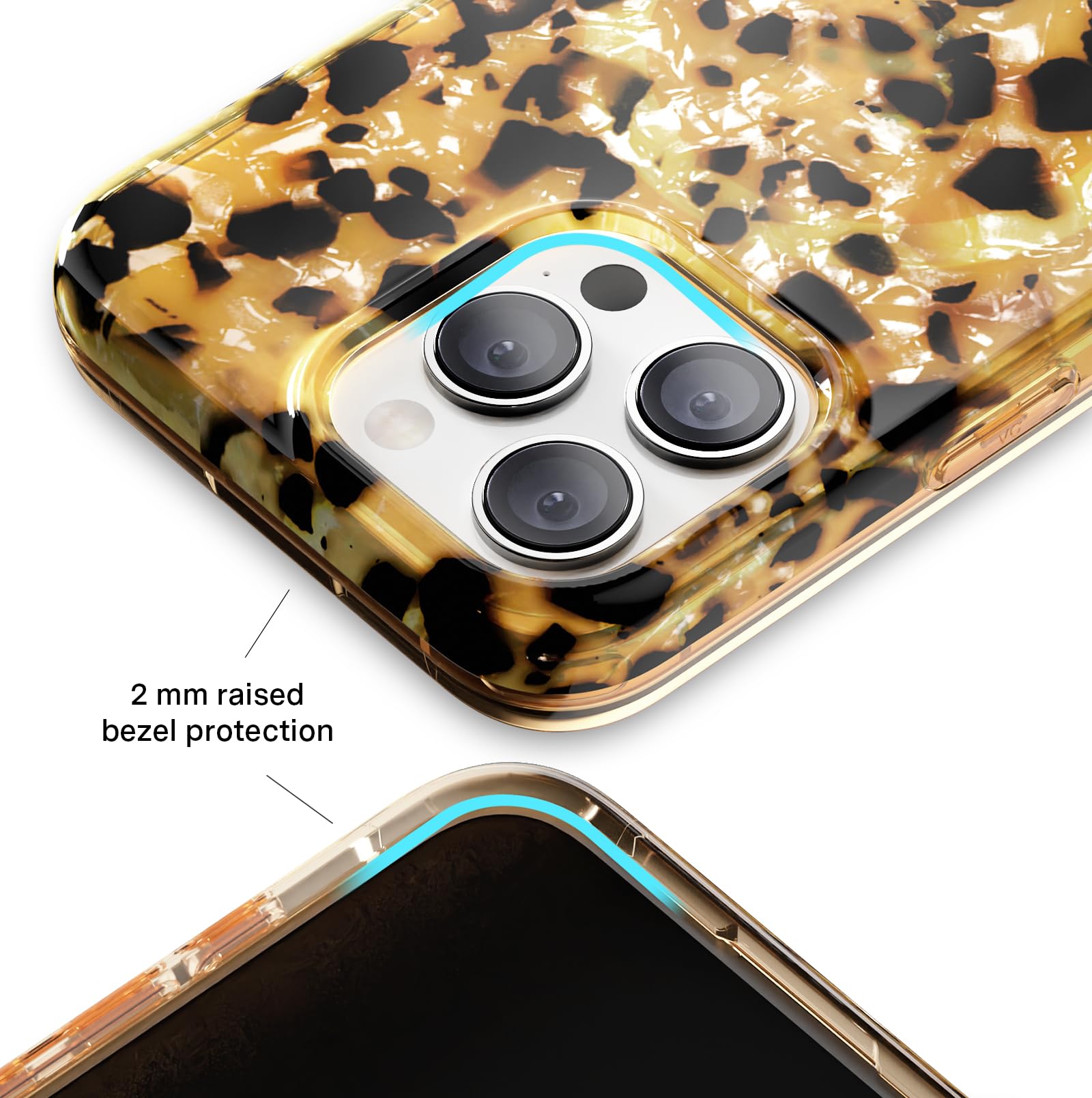 Foto 4 pulgar | Funda De Teléfono Velvet Caviar Tortoise Shell Para Iphone 15 Pro Max - Venta Internacional.