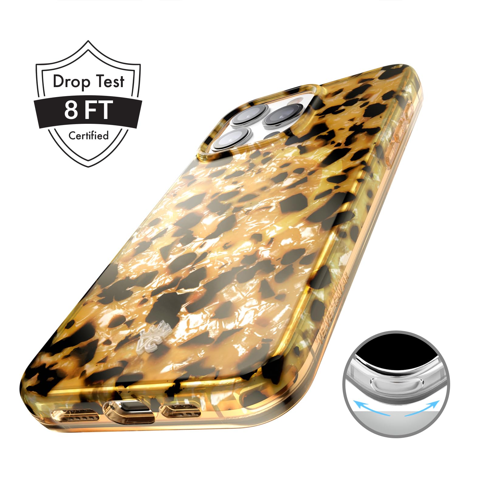 Foto 5 pulgar | Funda De Teléfono Velvet Caviar Tortoise Shell Para Iphone 15 Pro Max - Venta Internacional.