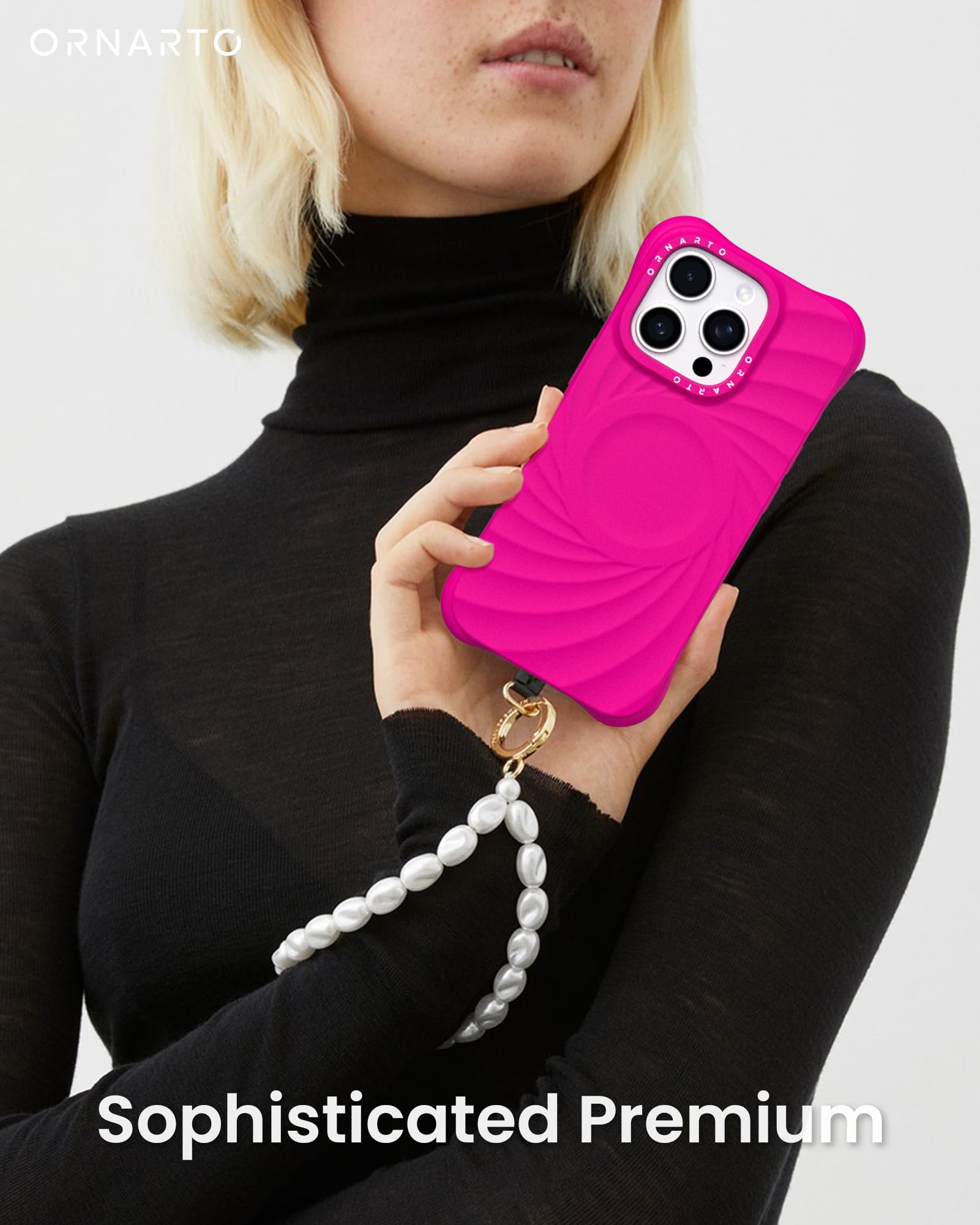 Foto 6 | Funda Ornarto Vortuxe Para Iphone 16 Pro Rosa Fuerte - Venta Internacional.
