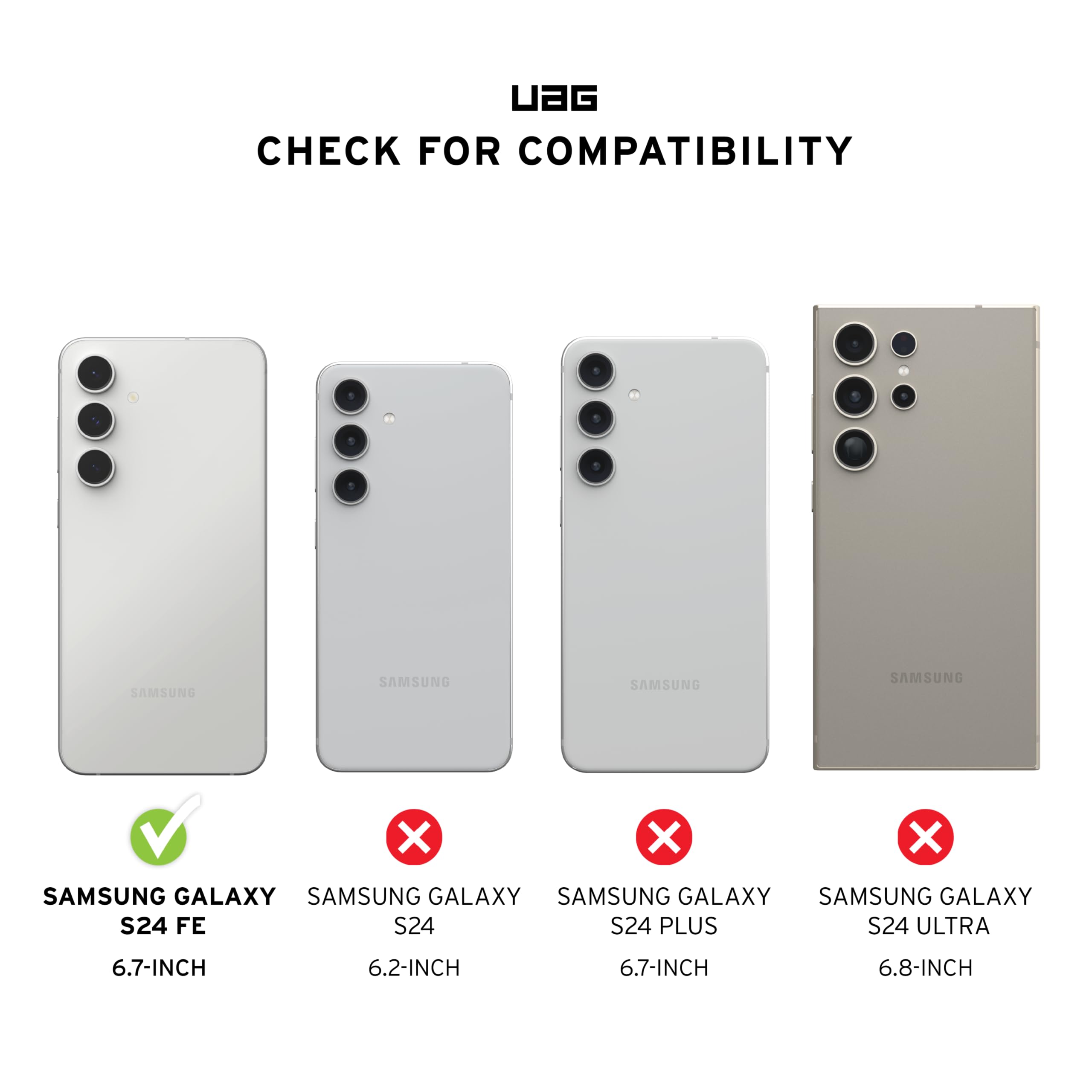 Foto 3 pulgar | Funda Urban Armor Gear Uag Pathfinder Para Samsung Galaxy S24 Fe - Venta Internacional.