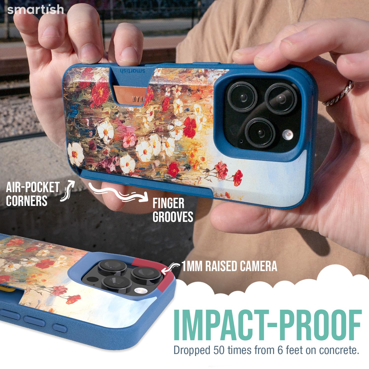 Foto 5 pulgar | Funda Tipo Cartera Smartish  Para Iphone 16 Pro Max Wallet Slayer, Vol. 1 - Venta Internacional.