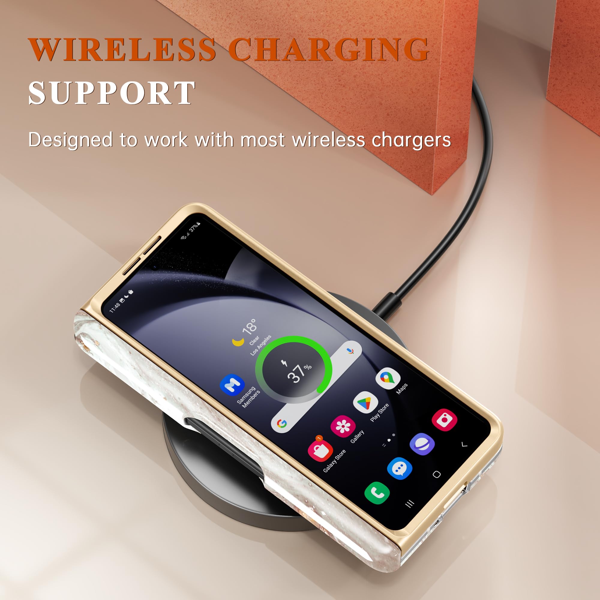 Foto 8 pulgar | Funda De Teléfono Gviewin Para Samsung Galaxy Z Fold 6 Con Soporte Para Bolígrafos - Venta Internacional.