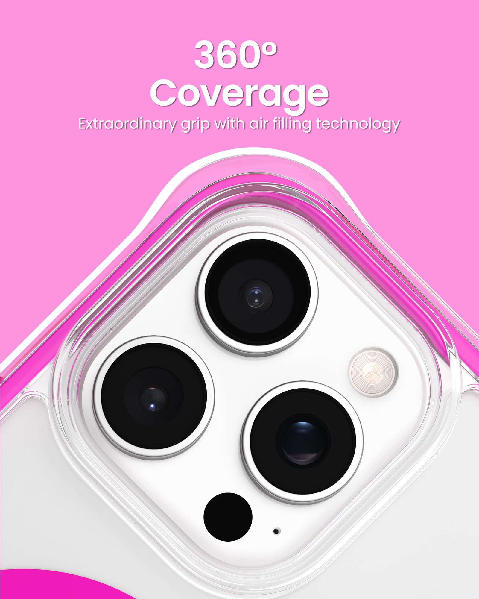 Foto 5 pulgar | Funda De Teléfono Ornarto Air Para Iphone 16 Pro Max Clear Con Magsafe - Venta Internacional.