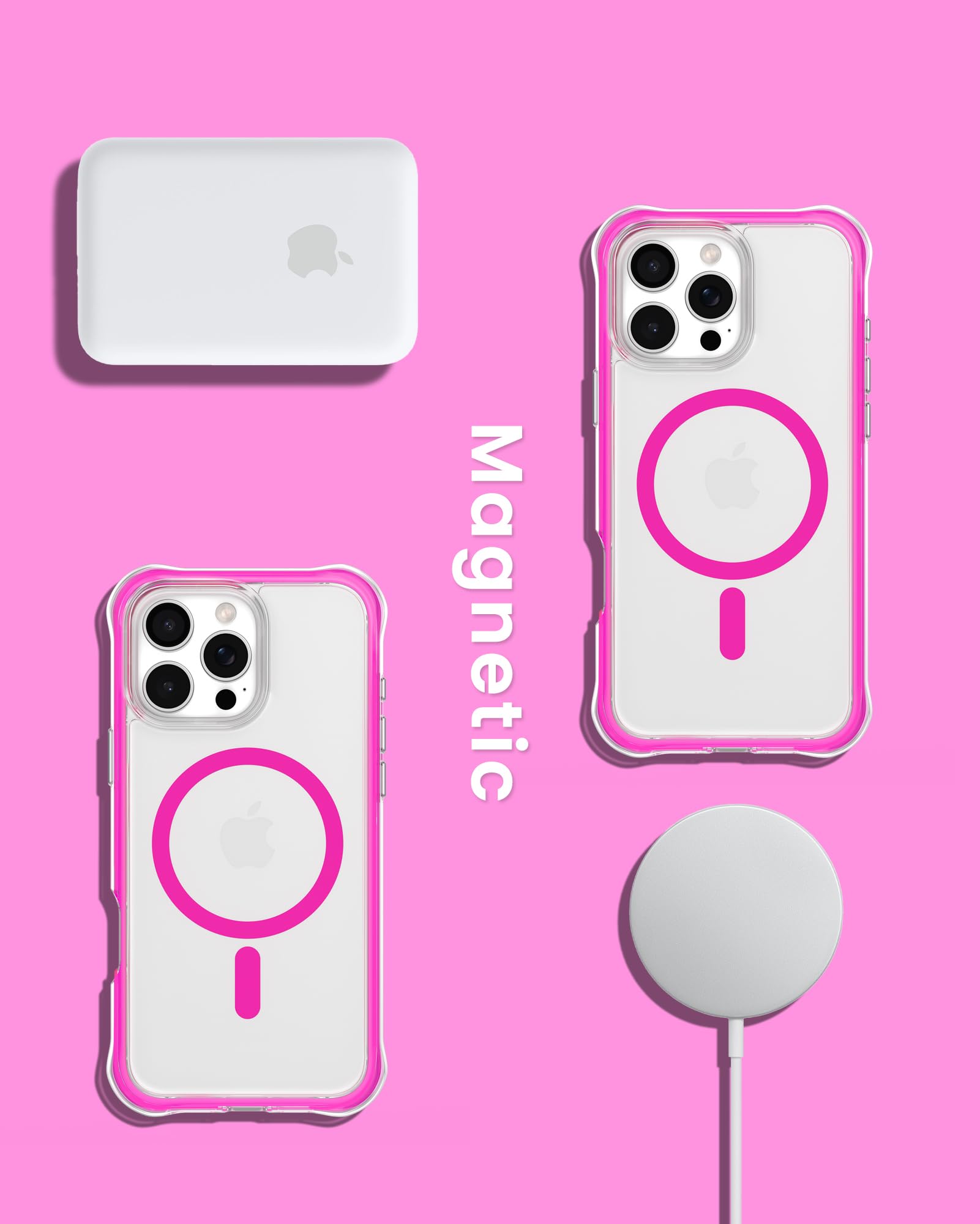 Foto 8 pulgar | Funda De Teléfono Ornarto Air Para Iphone 16 Pro Max Clear Con Magsafe - Venta Internacional.