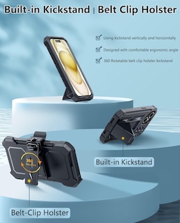 Foto 4 | Funda De Teléfono Fntcase Para Iphone 15, Grado Militar, Protección Total - Venta Internacional.