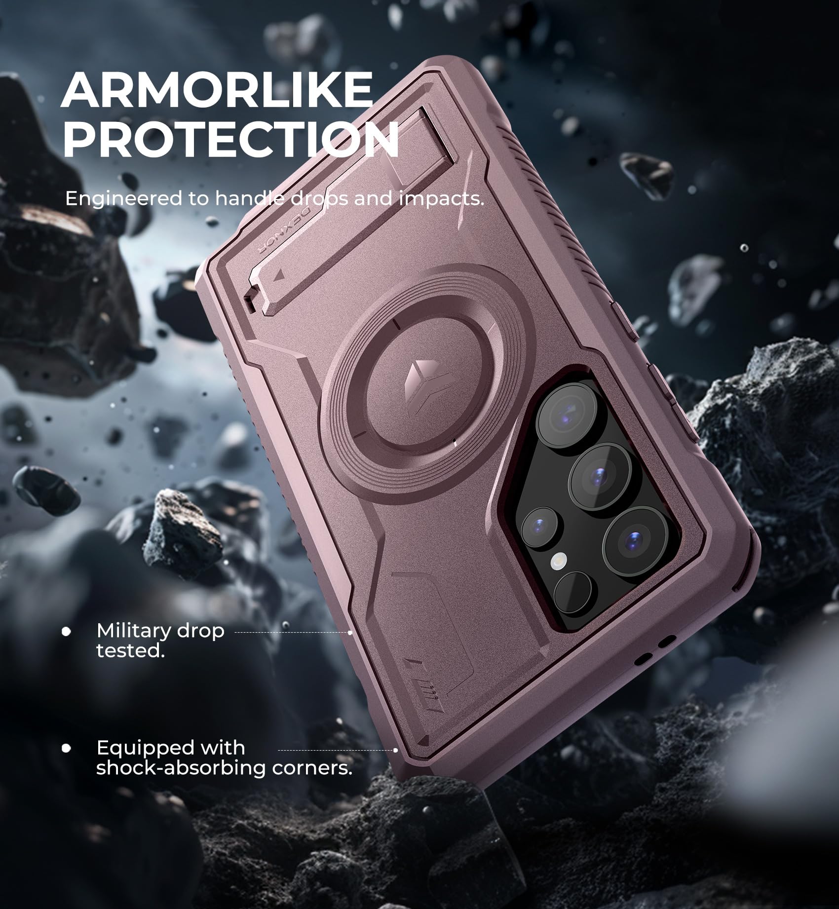 Foto 7 pulgar | Funda Magnética Dexnor Para Samsung Galaxy S24 Ultra Pink - Venta Internacional.