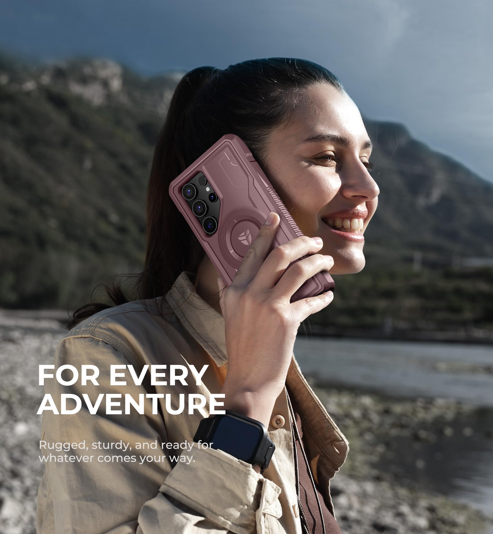 Foto 8 pulgar | Funda Magnética Dexnor Para Samsung Galaxy S24 Ultra Pink - Venta Internacional.