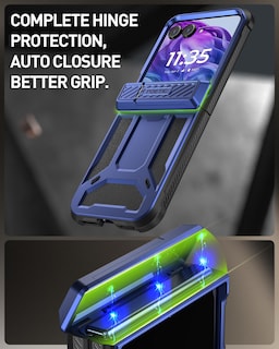 Foto 5 | Funda Poetic Spartan Para Motorola Moto Razr Plus 2024 Azul - Venta Internacional.