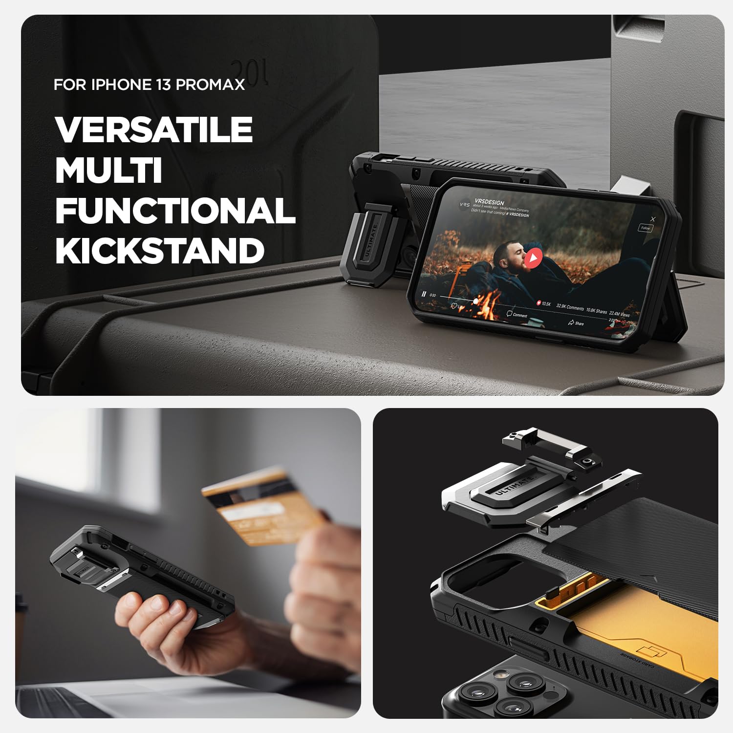 Foto 6 pulgar | Funda Para Teléfono Vrs Design Damda Glide Duoguard Para Iphone 13 Pro Max - Venta Internacional.