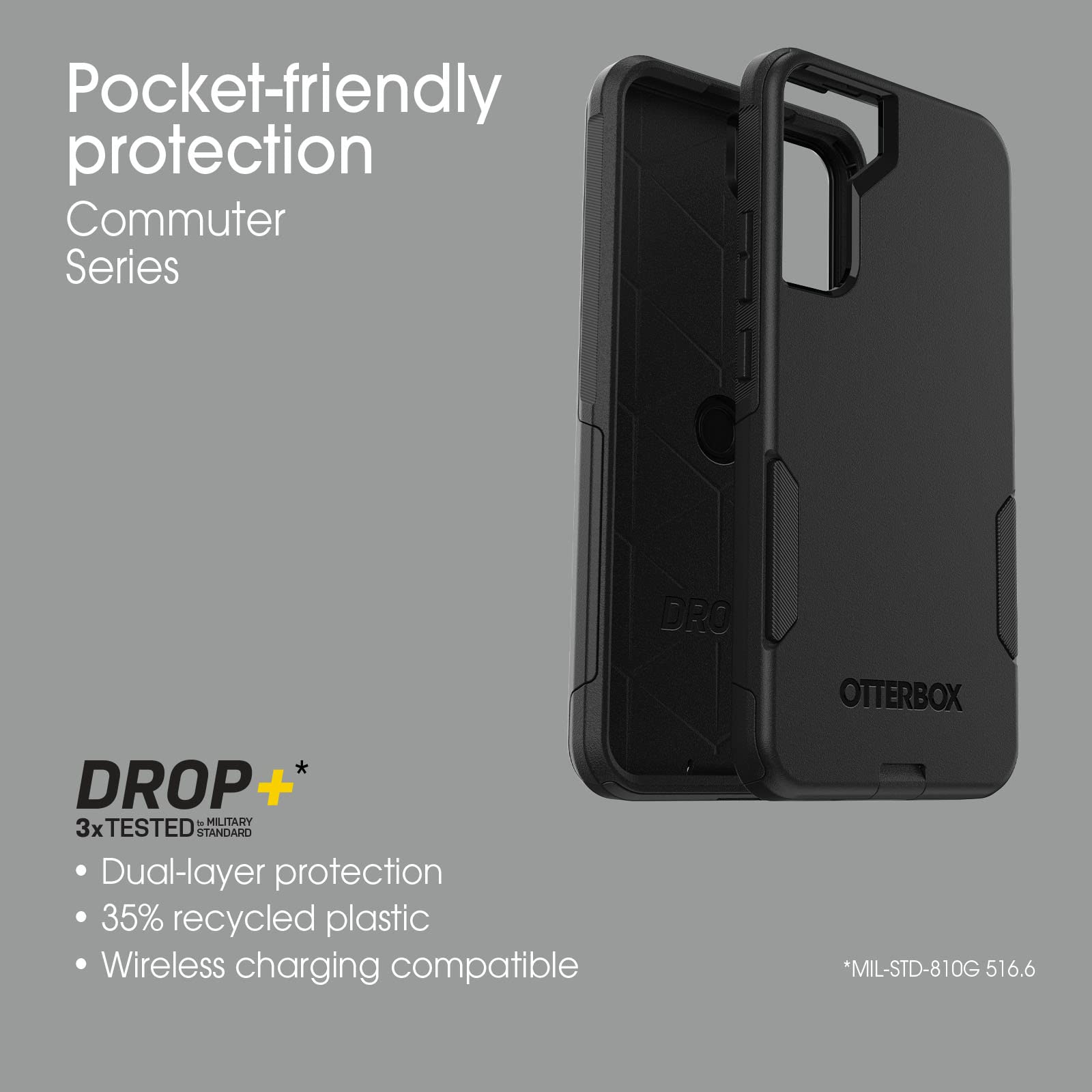 Foto 4 | Funda Otterbox Commuter Series Para Galaxy S22+, Color Negro - Venta Internacional.