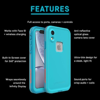 Foto 6 | Funda Lifeproof Para Iphone Xr, Serie Frē, Tiki, Resistente Al Agua Ip68 - Venta Internacional.