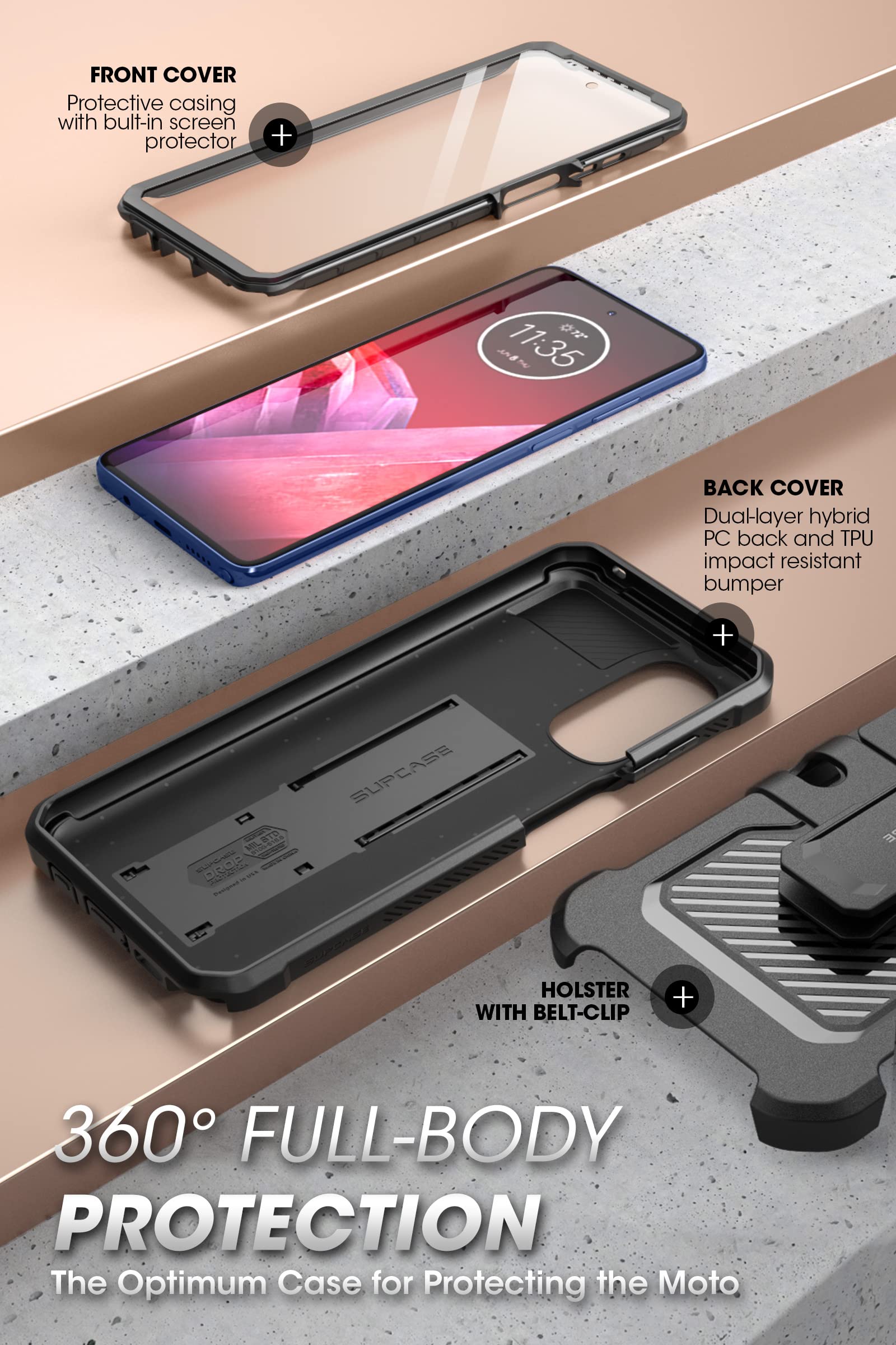 Foto 5 pulgar | Funda Para Teléfono Supcase Unicorn Beetle Pro Moto G Stylus 5g - Venta Internacional.
