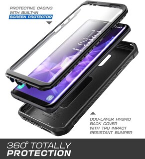 Foto 2 | Funda Supcase Unicorn Beetle Pro Rugged Galaxy S9 Negra - Venta Internacional.