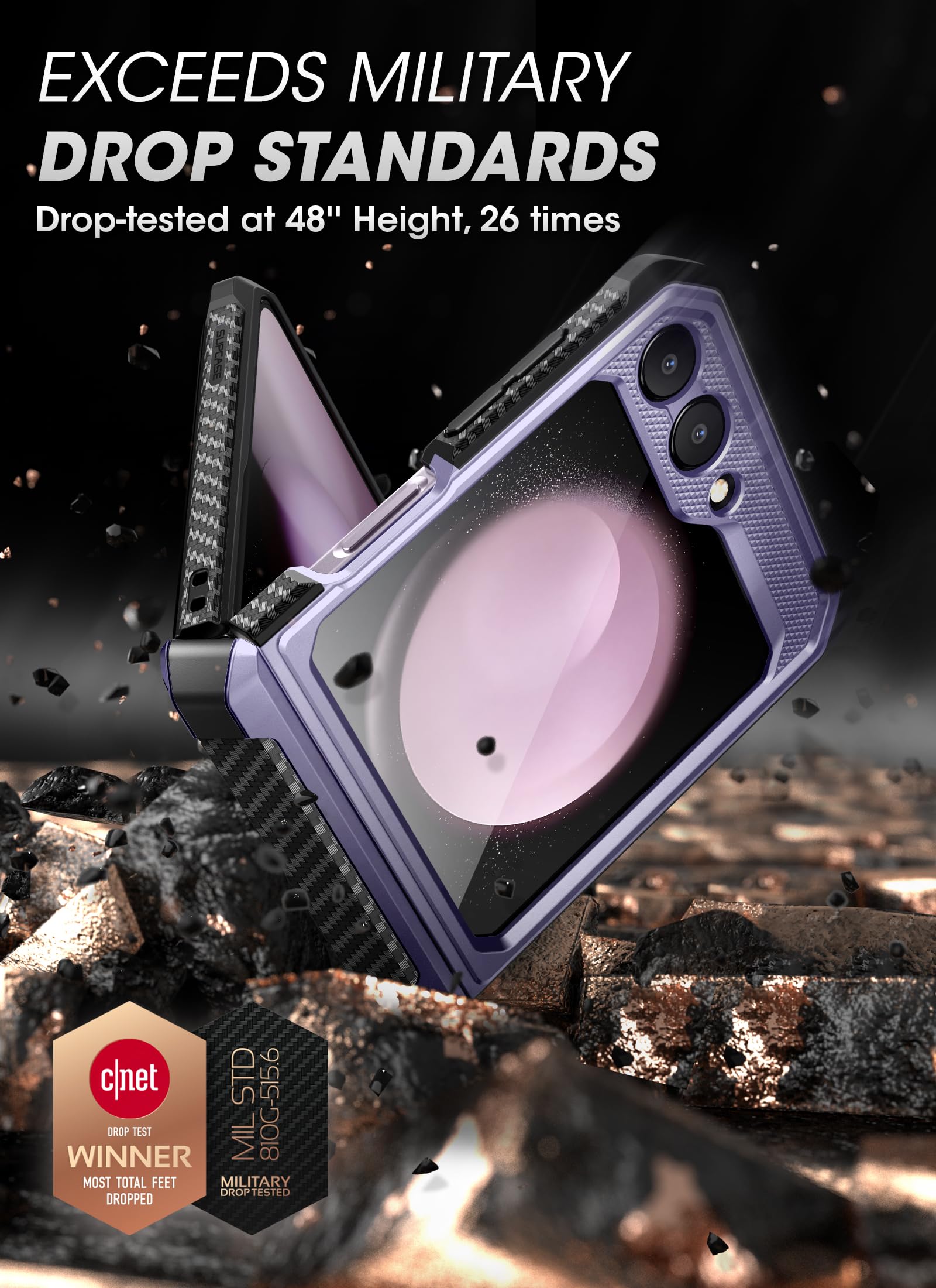 Foto 4 pulgar | Funda De Teléfono Supcase Unicorn Beetle Pro Para Samsung Galaxy Z Flip 5 - Venta Internacional.