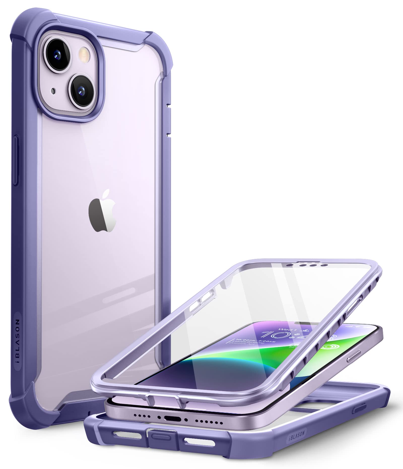 Funda I-blason Ares Series A Prueba De Golpes Para Iphone 13 De 6.1 Pulgadas, Color Malva - Venta Internacional.